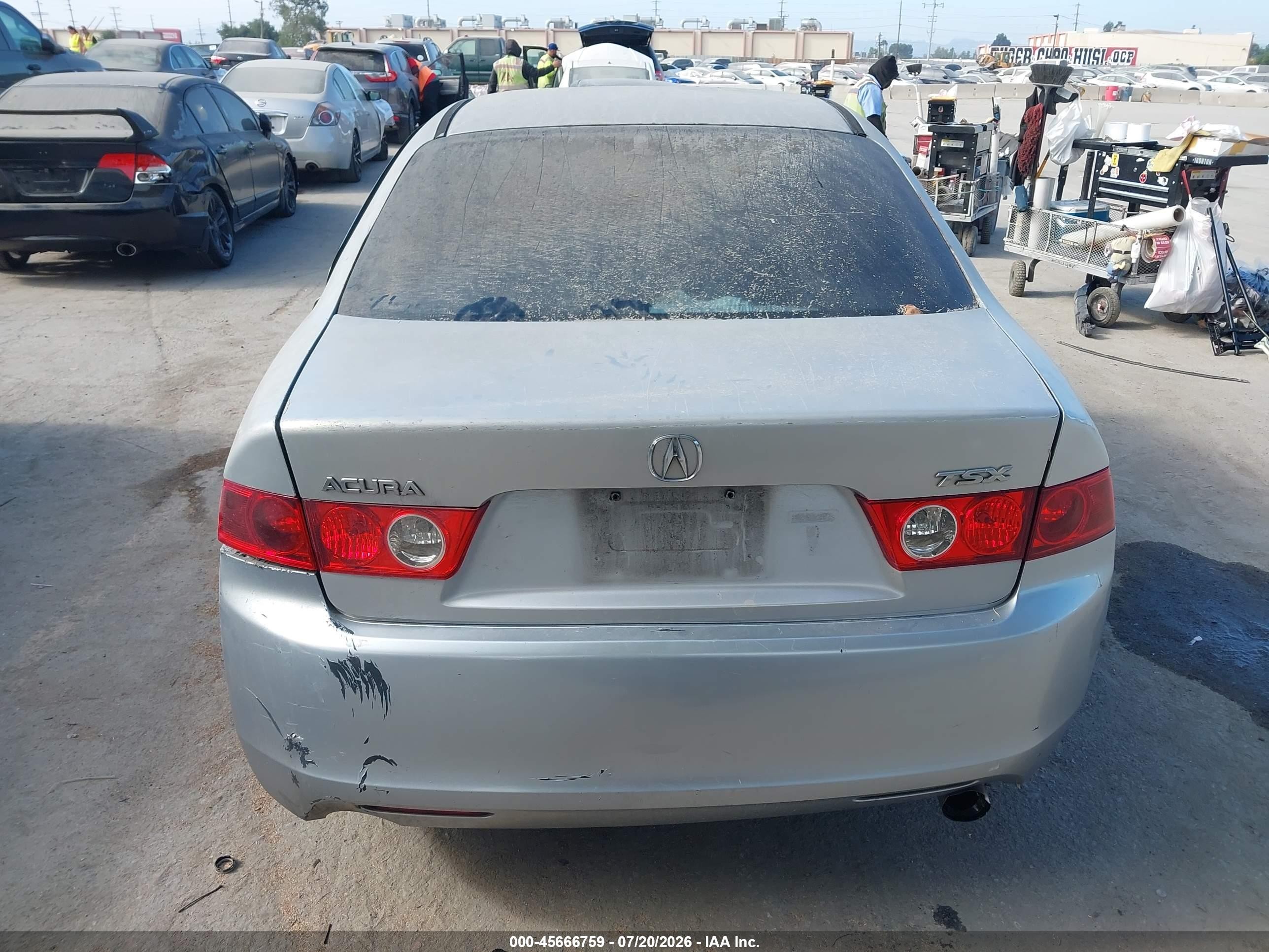 2004 Acura Tsx   Silver vin: JH4CL96854C022861