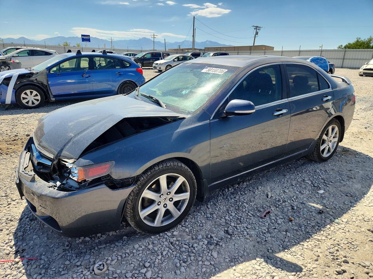 2004 Acura Tsx Black vin: JH4CL96854C029485