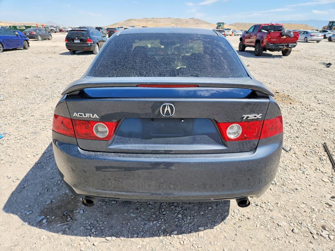 2004 Acura Tsx Black vin: JH4CL96854C029485