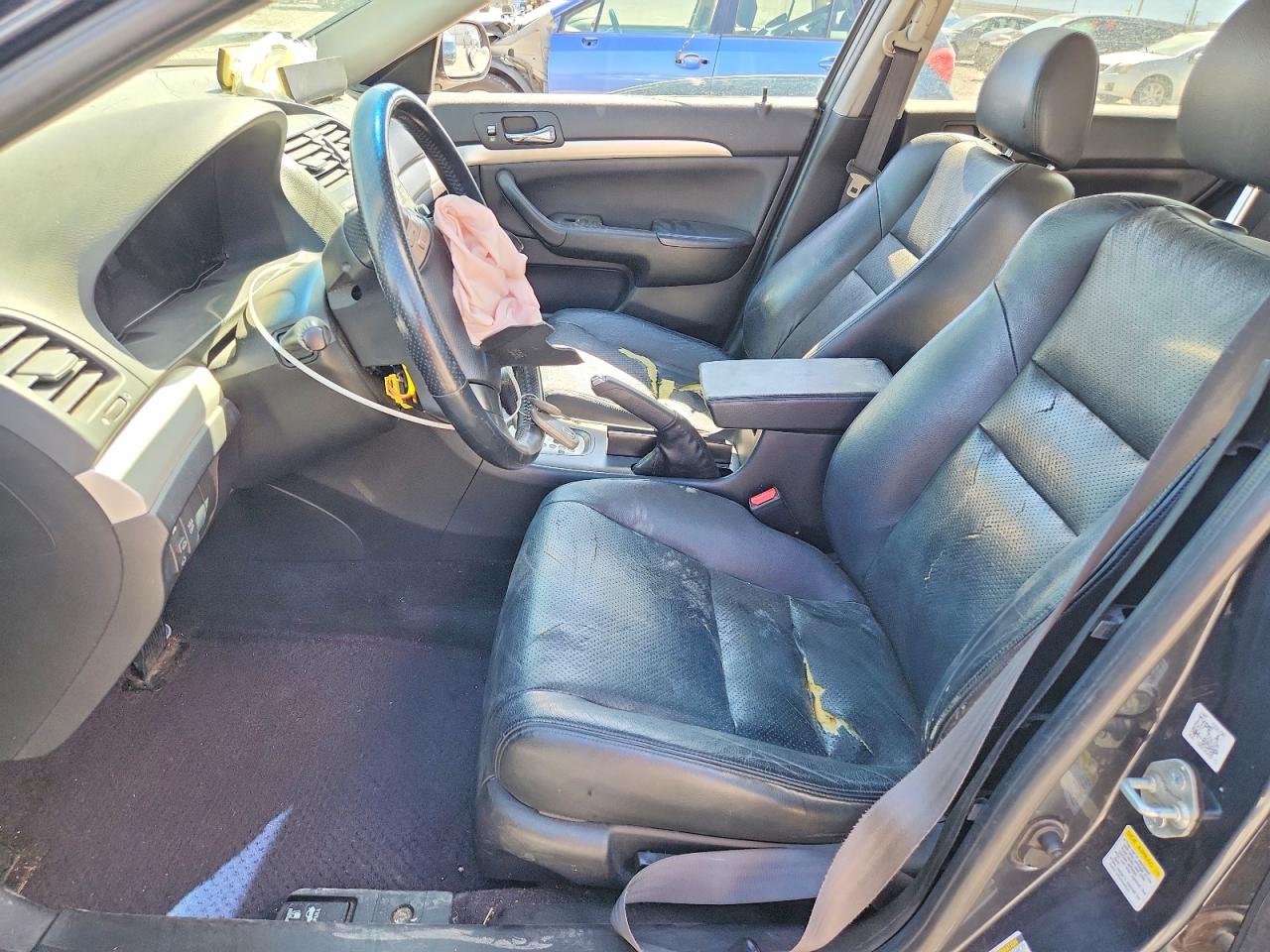 2004 Acura Tsx Black vin: JH4CL96854C029485