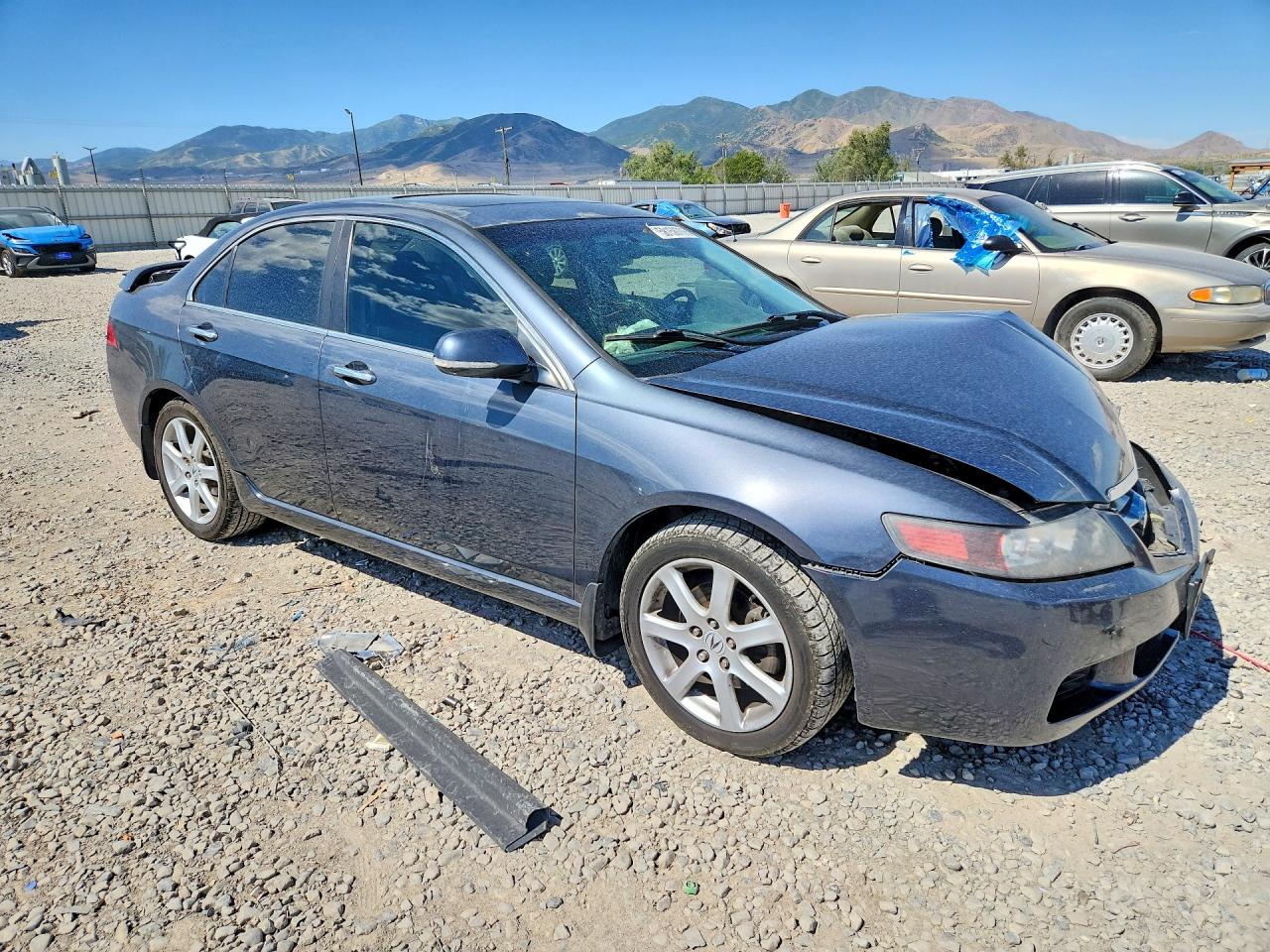 2004 Acura Tsx Black vin: JH4CL96854C029485