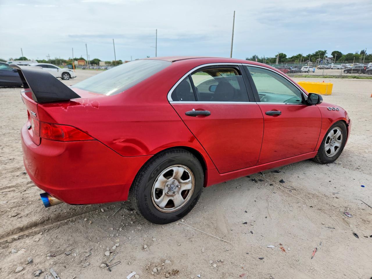 2004 Acura Tsx Red vin: JH4CL96854C036307
