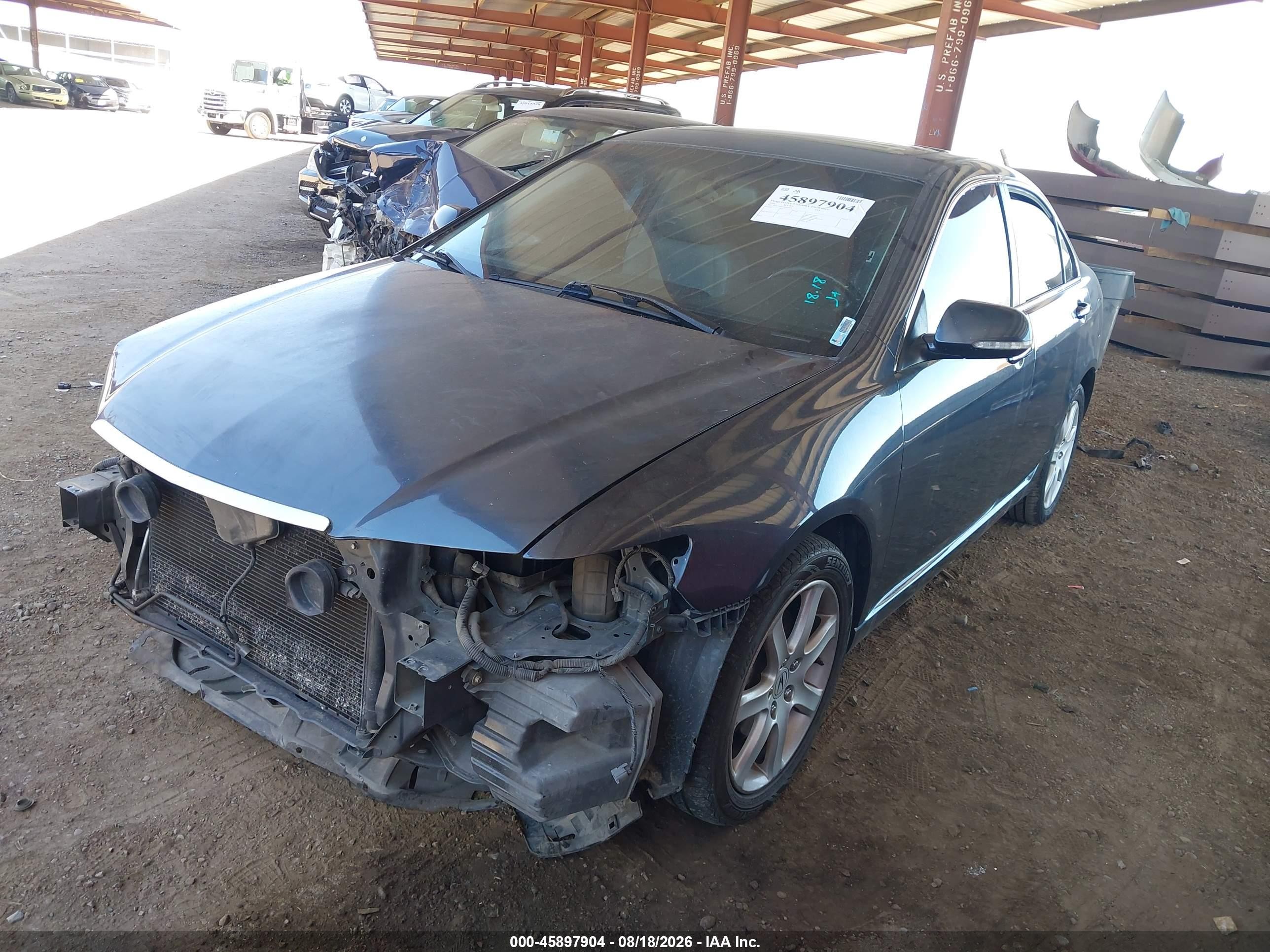 2004 Acura Tsx   Gray vin: JH4CL96854C045959