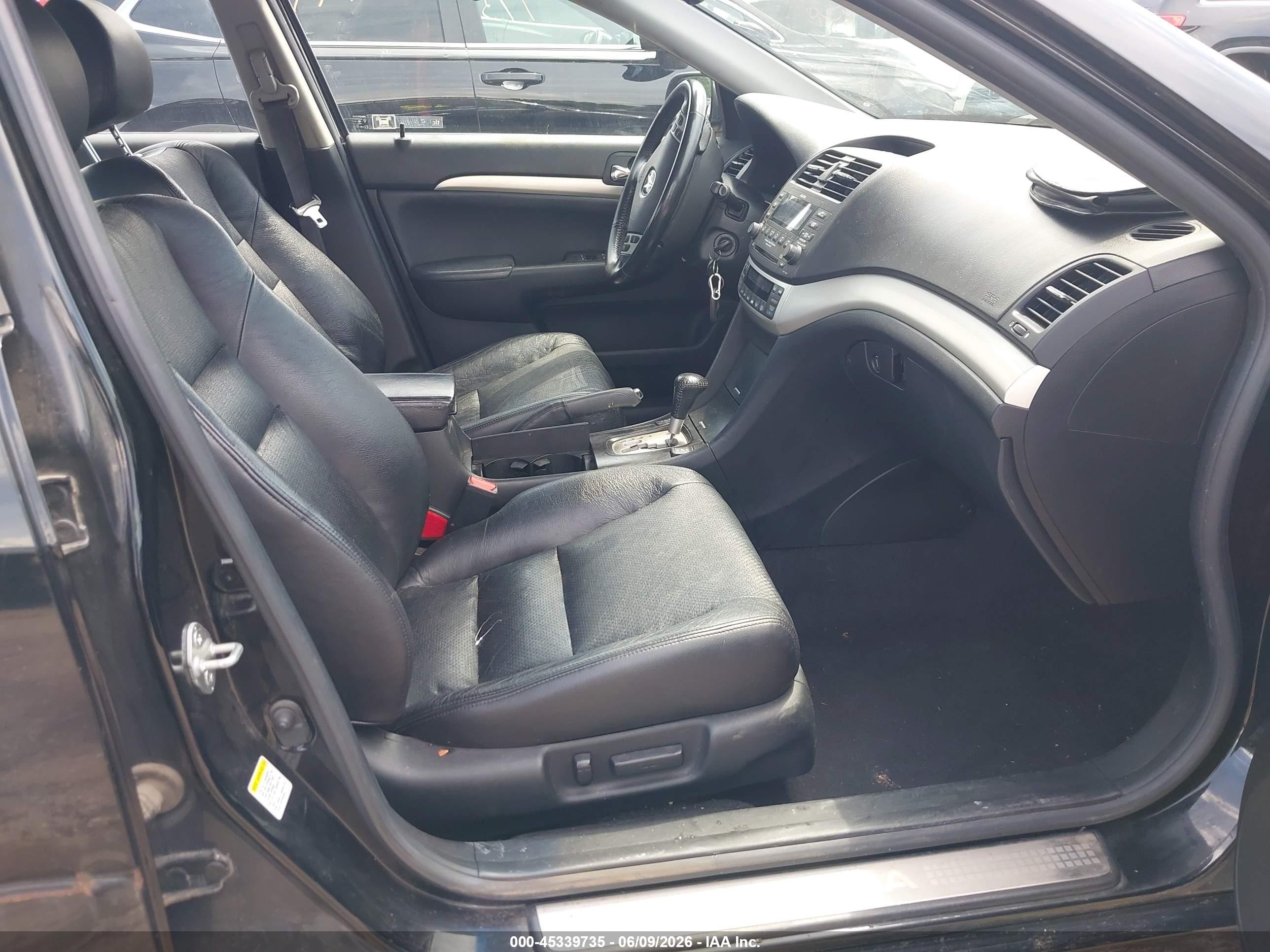 2005 Acura Tsx Black vin: JH4CL96855C003860