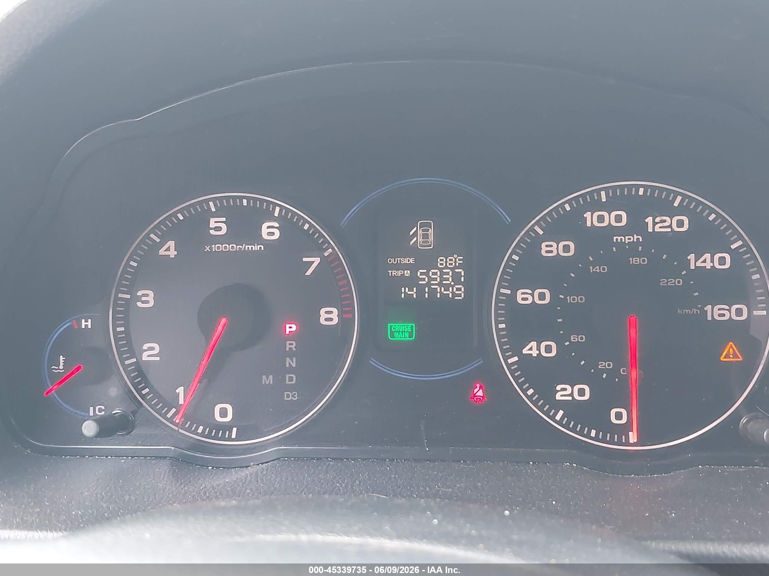 2005 Acura Tsx Black vin: JH4CL96855C003860