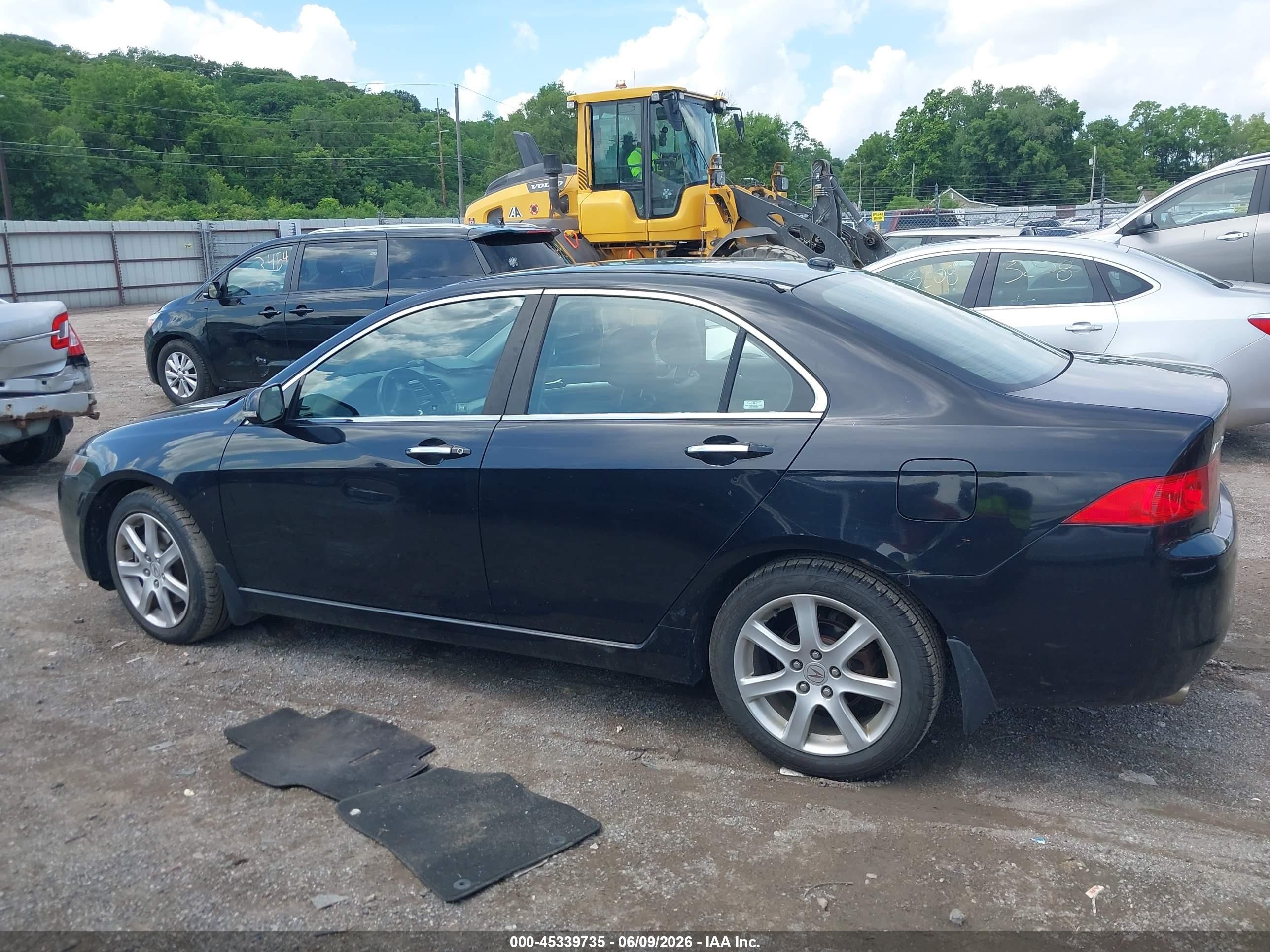 2005 Acura Tsx Black vin: JH4CL96855C003860