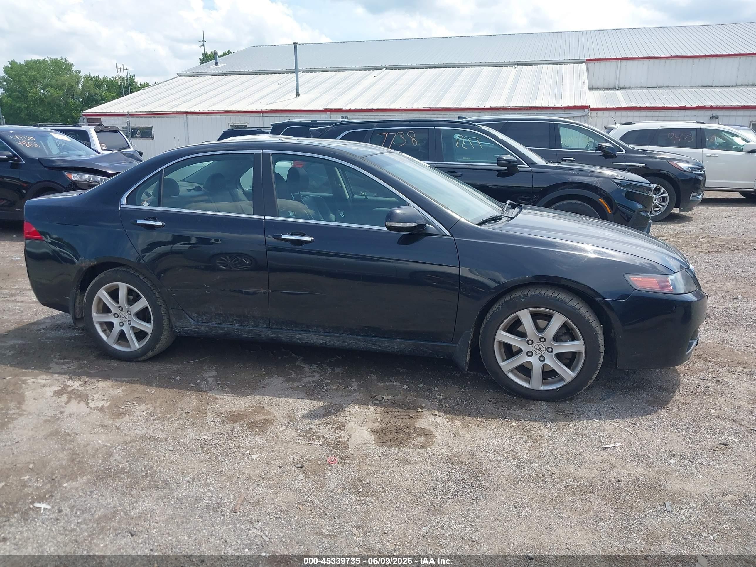 2005 Acura Tsx Black vin: JH4CL96855C003860