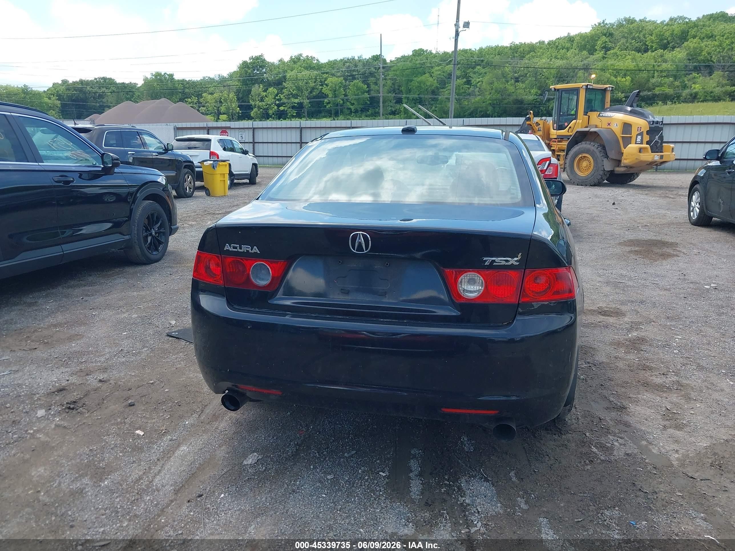 2005 Acura Tsx Black vin: JH4CL96855C003860
