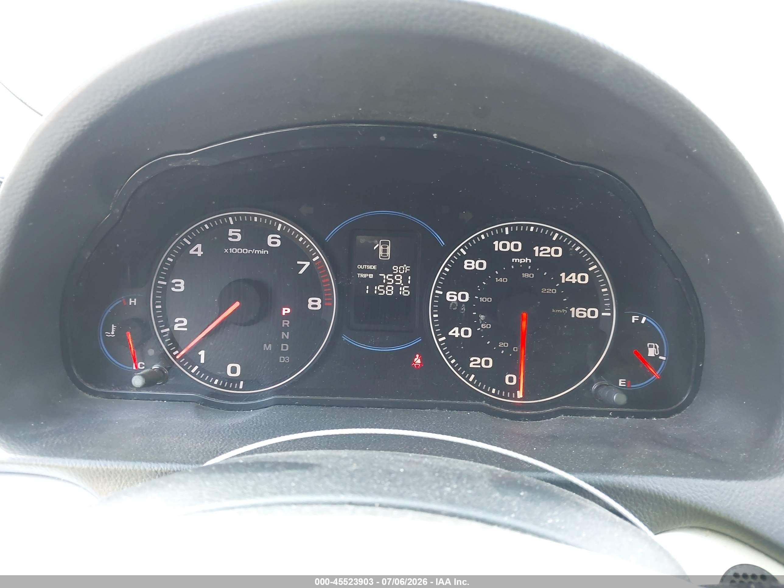 2005 Acura Tsx   Blue vin: JH4CL96855C016592