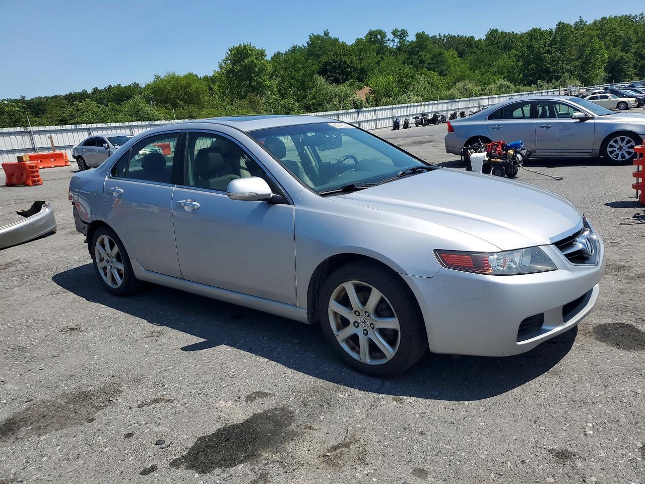 2005 Acura Tsx Silver vin: JH4CL96855C017628