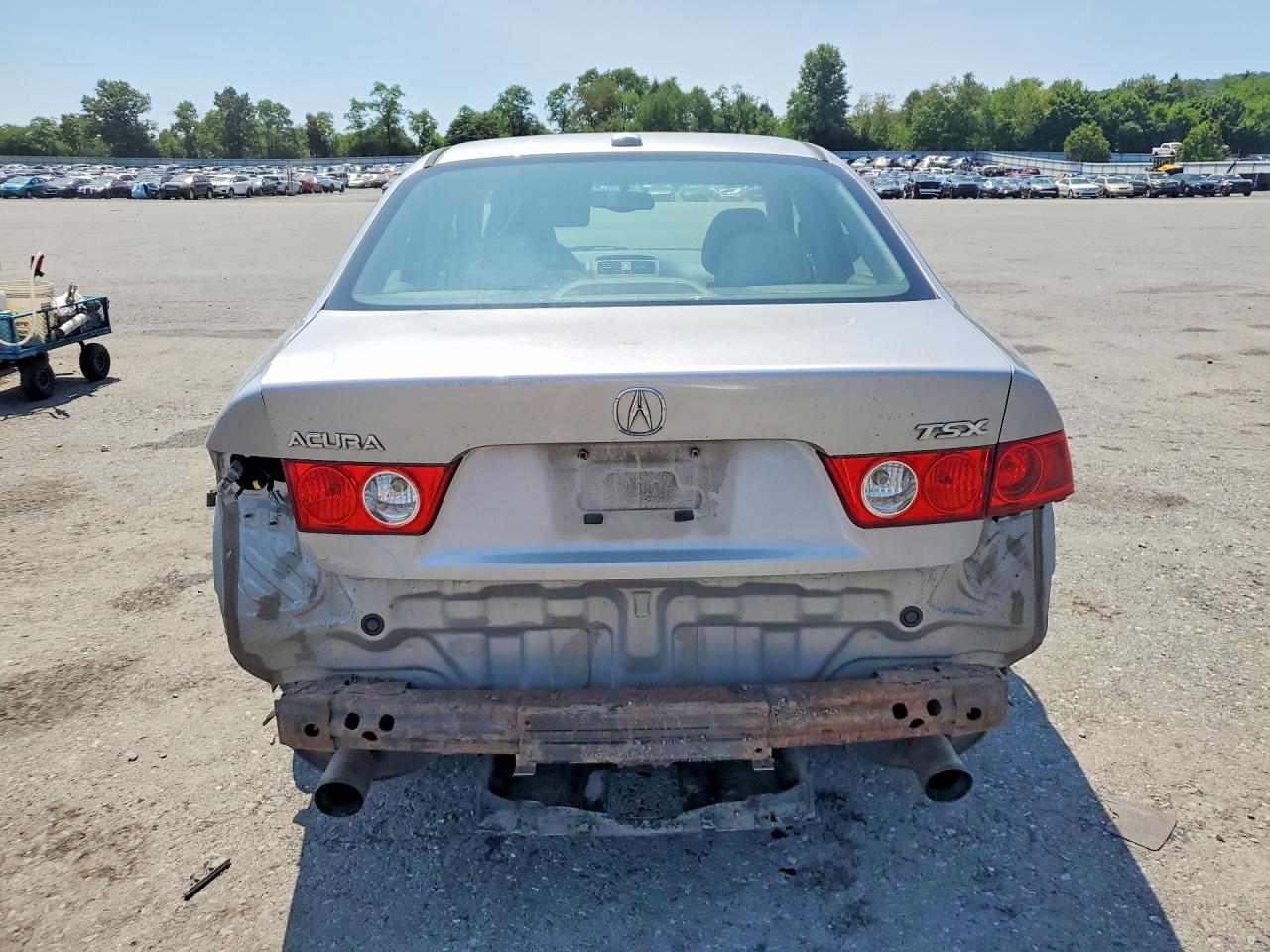 2005 Acura Tsx Silver vin: JH4CL96855C017628