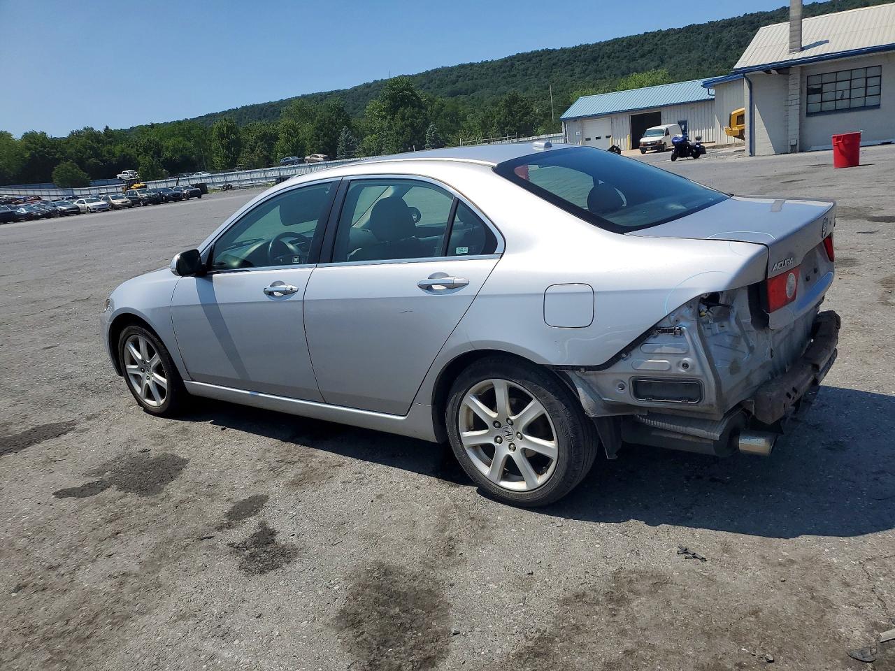 2005 Acura Tsx Silver vin: JH4CL96855C017628