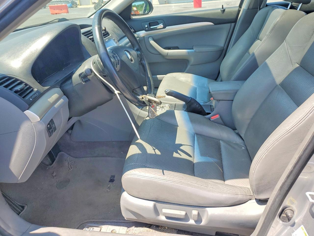2005 Acura Tsx Silver vin: JH4CL96855C017628
