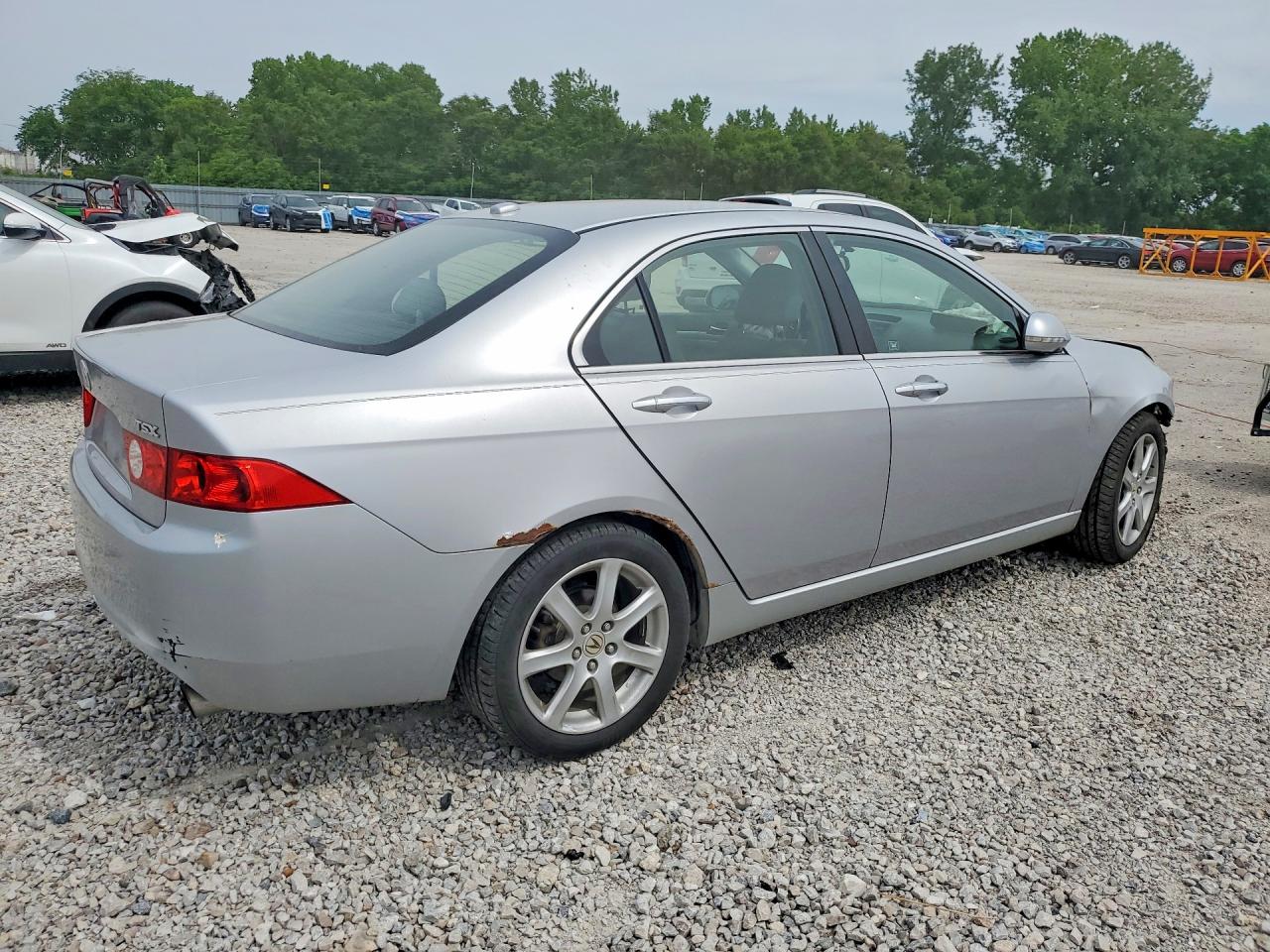 2005 Acura Tsx Silver vin: JH4CL96855C018164