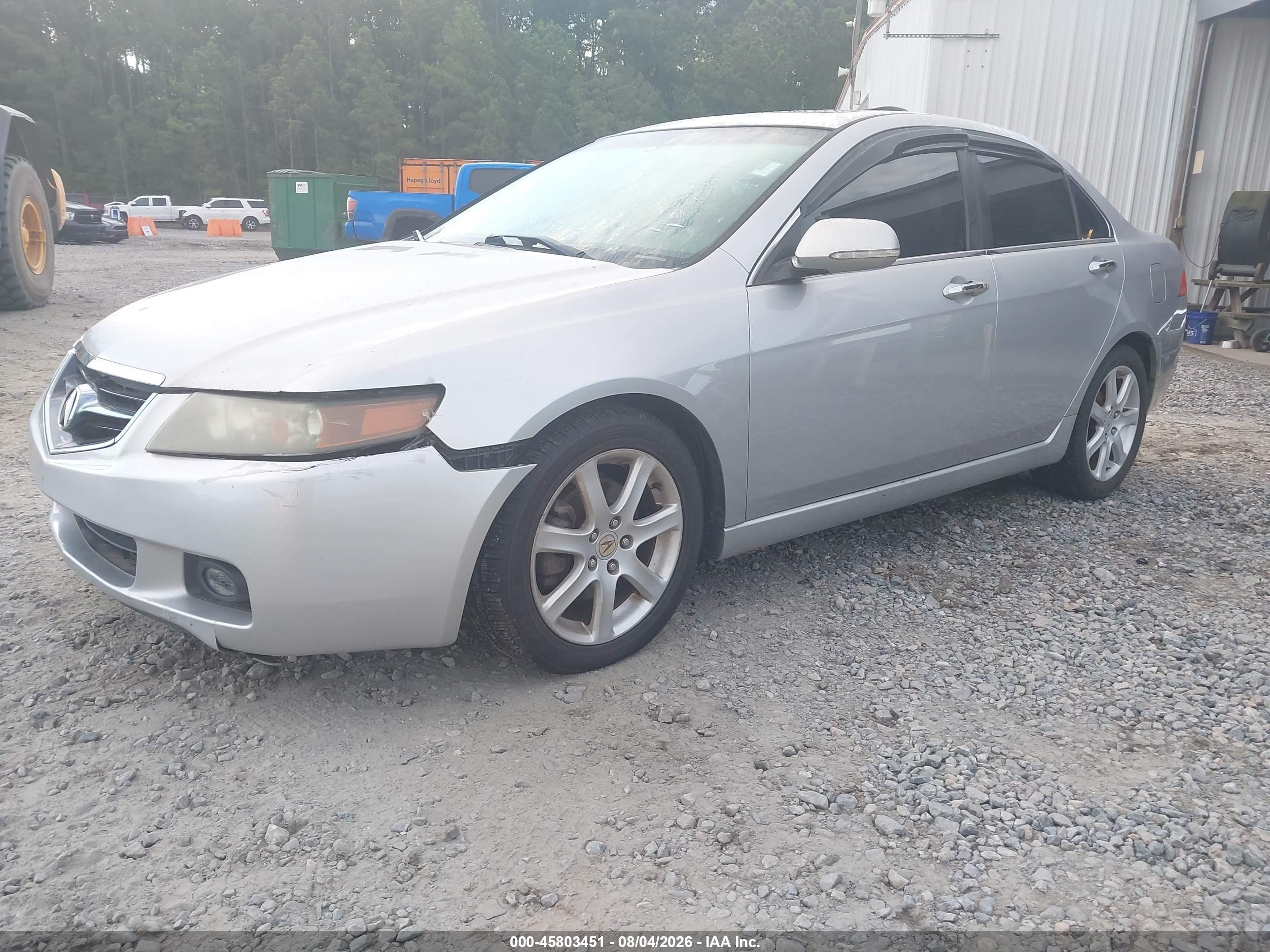 2005 Acura Tsx   Silver vin: JH4CL96855C018858