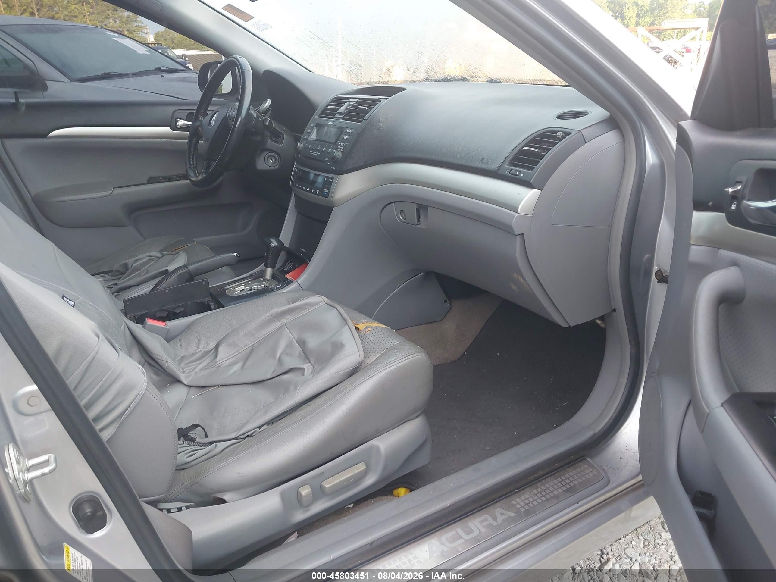 2005 Acura Tsx   Silver vin: JH4CL96855C018858