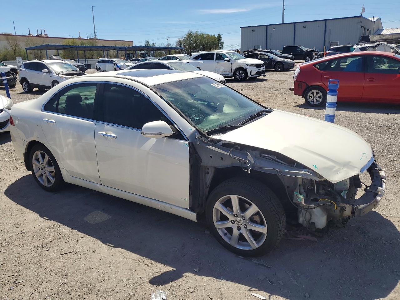 2005 Acura Tsx Белый vin: JH4CL96855C023719