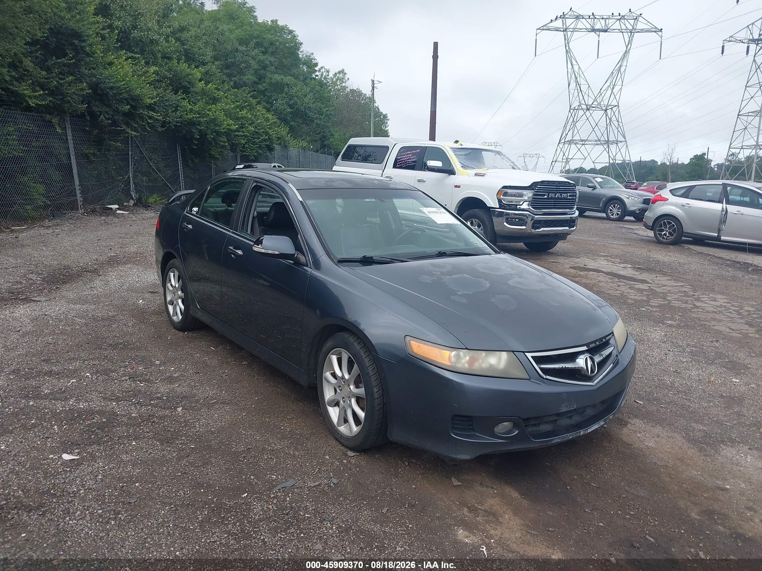 2006 Acura Tsx   Gray vin: JH4CL96856C001947