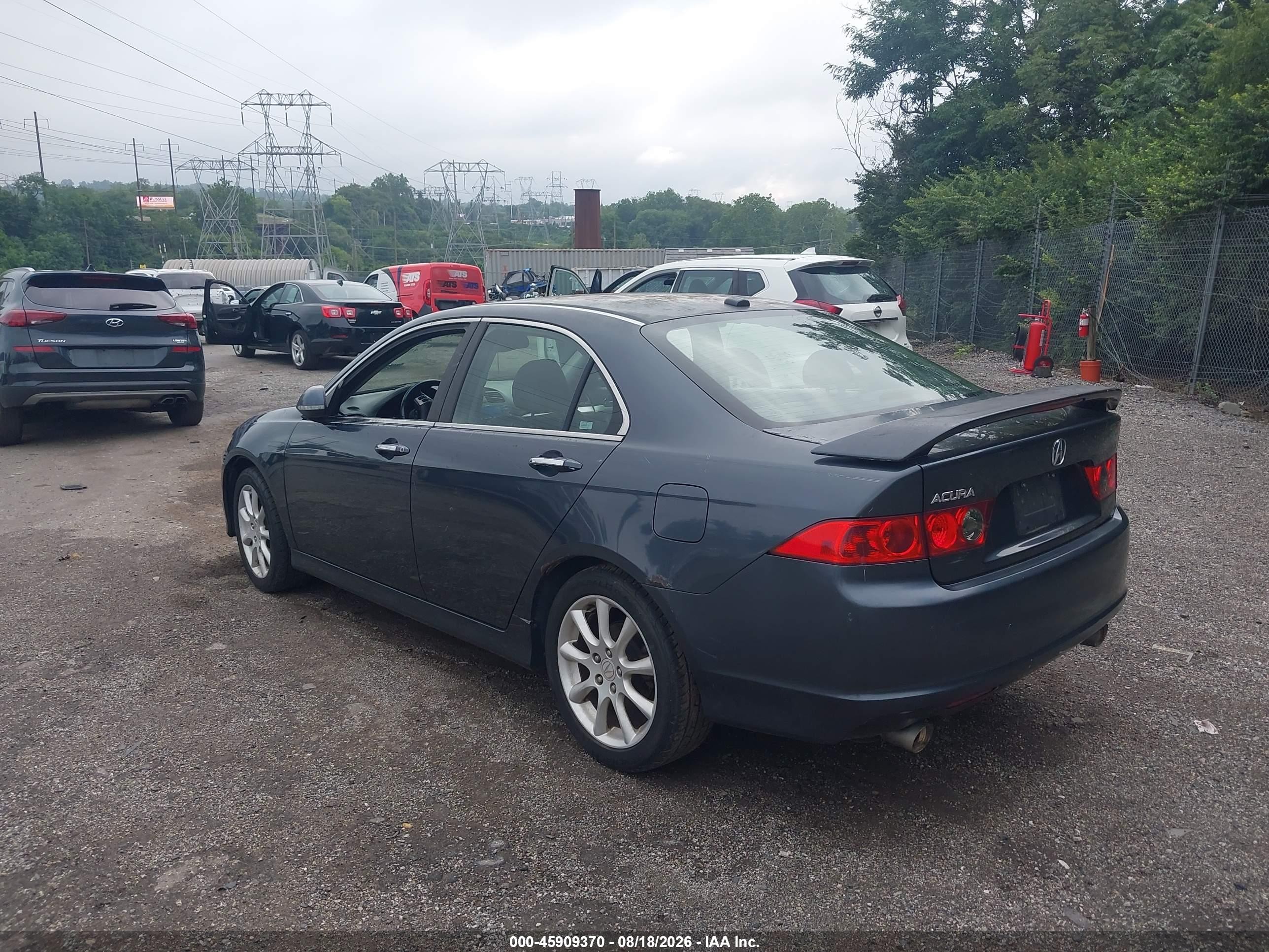 2006 Acura Tsx   Gray vin: JH4CL96856C001947