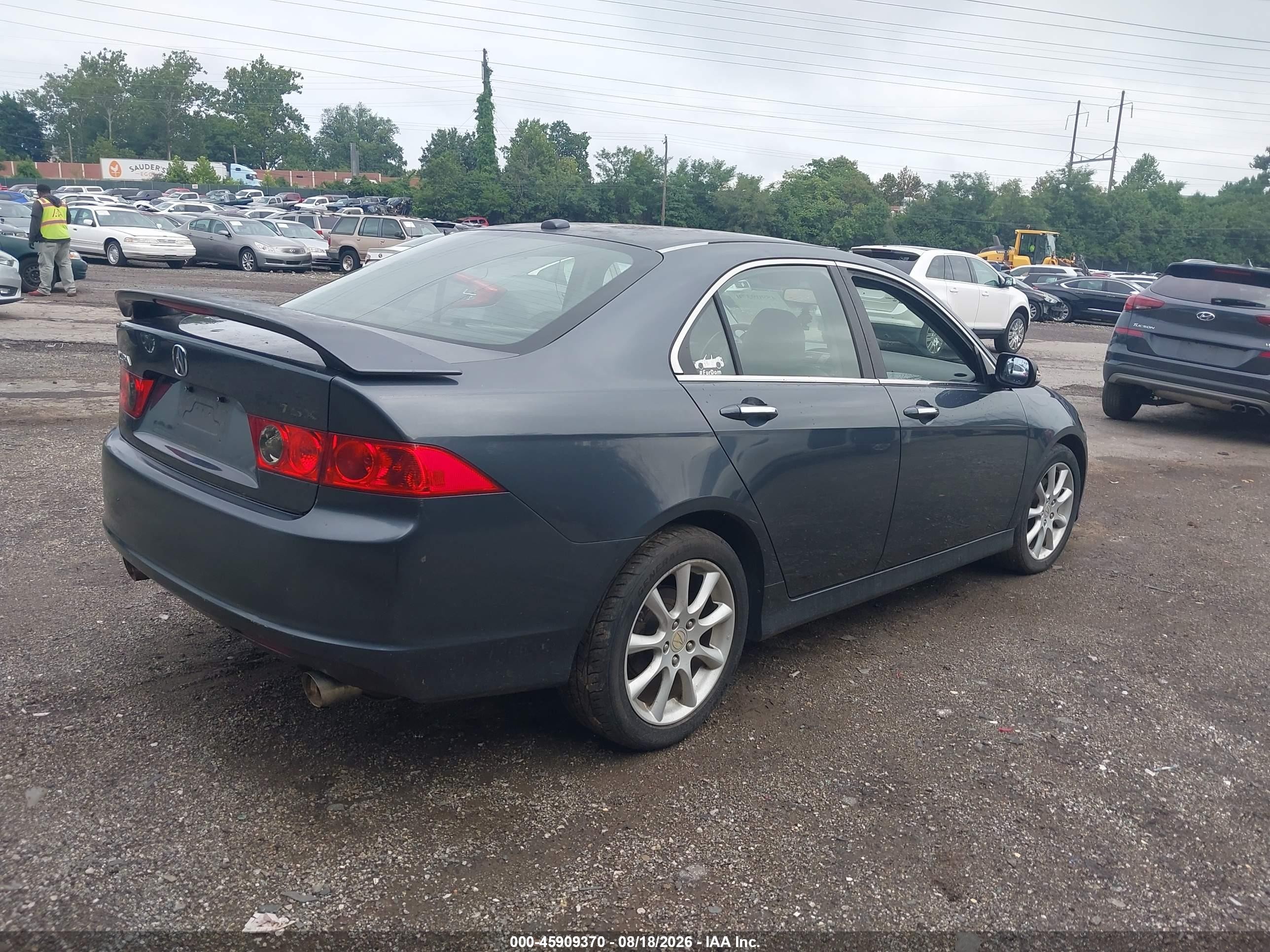 2006 Acura Tsx   Gray vin: JH4CL96856C001947