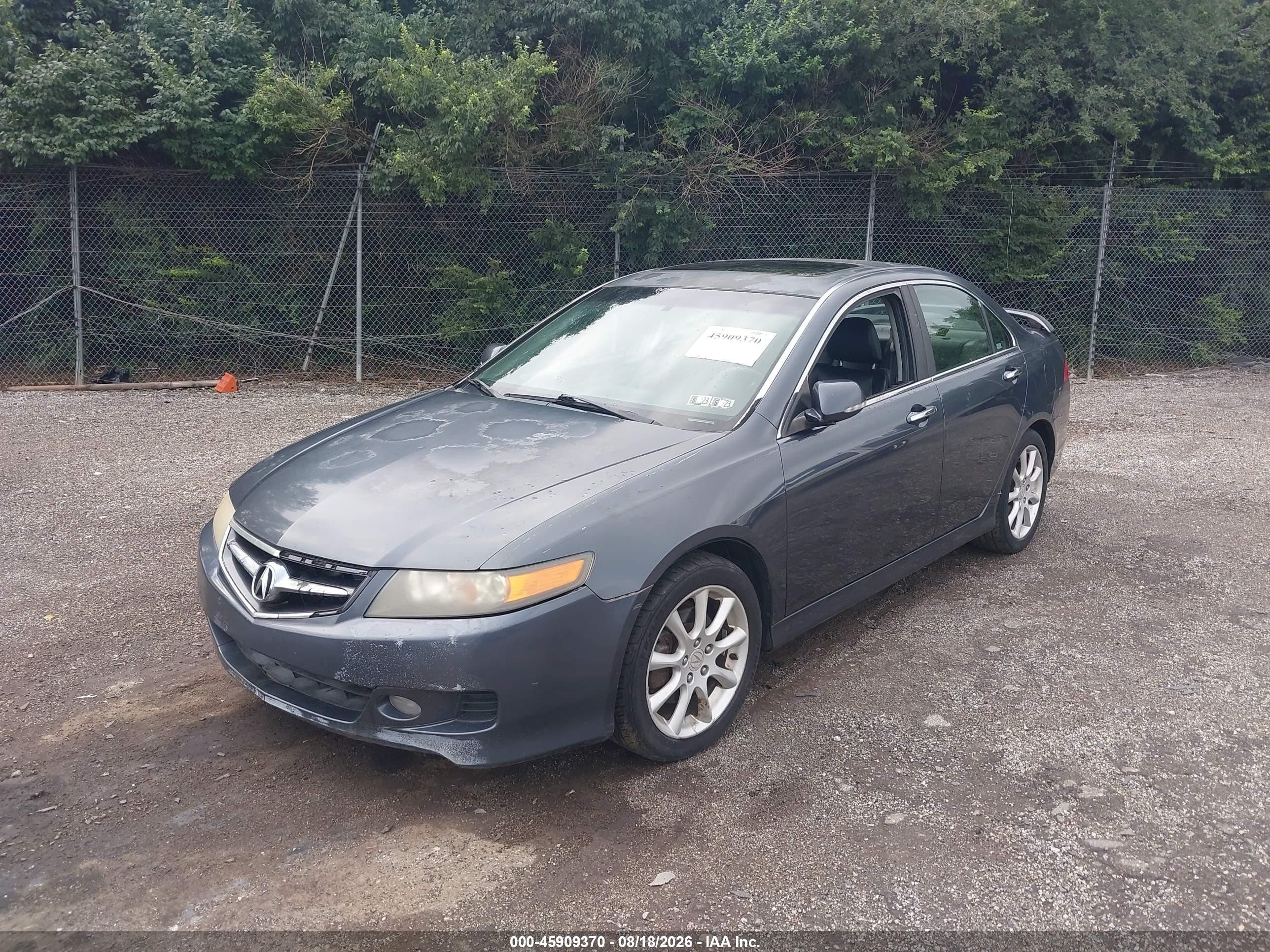 2006 Acura Tsx   Gray vin: JH4CL96856C001947