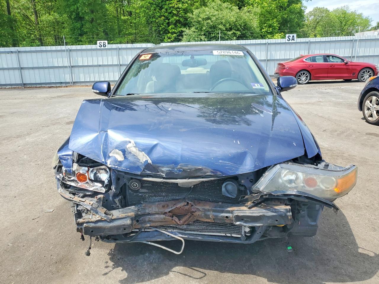 2006 Acura Tsx Blue vin: JH4CL96856C013774