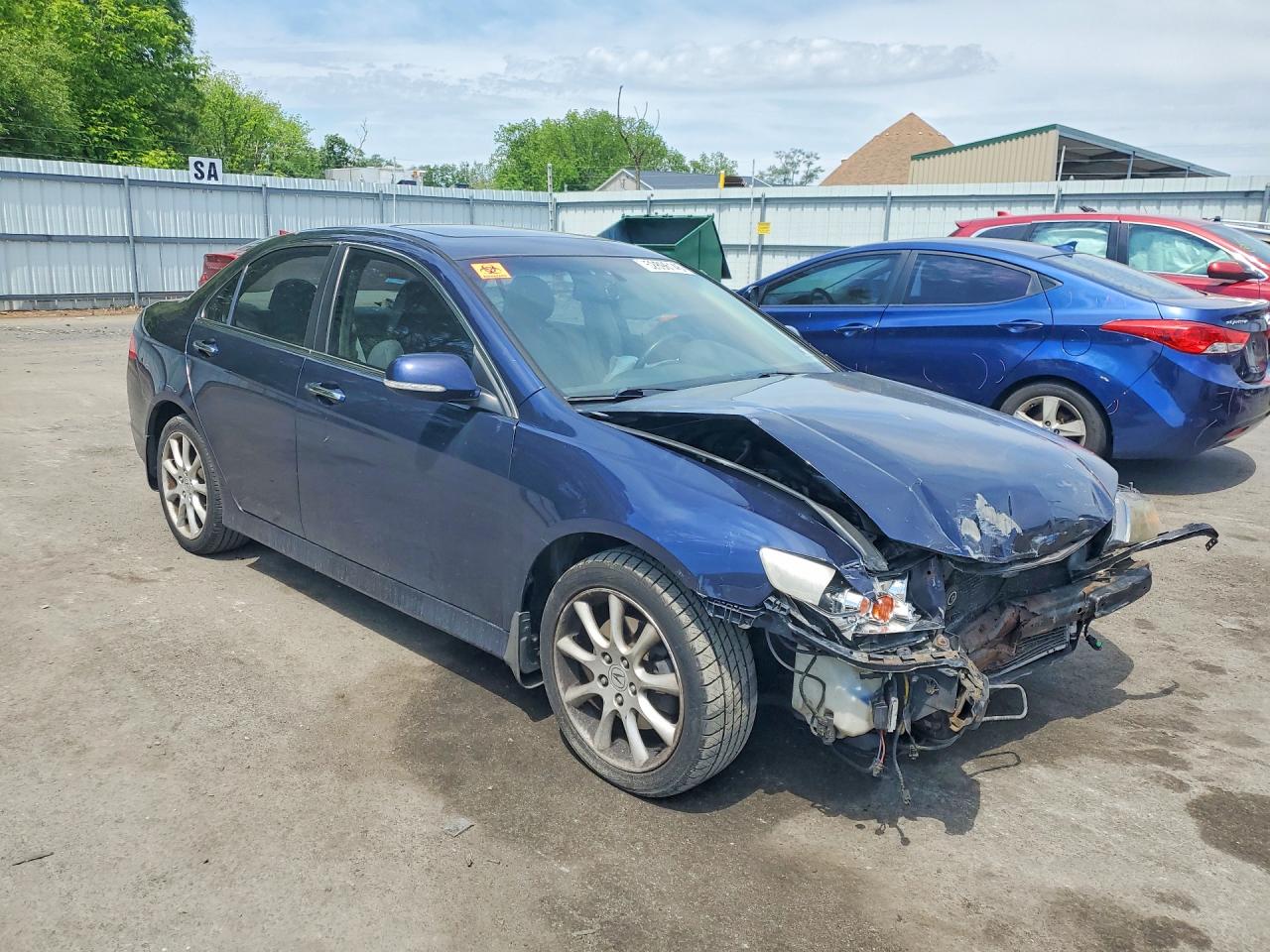 2006 Acura Tsx Blue vin: JH4CL96856C013774