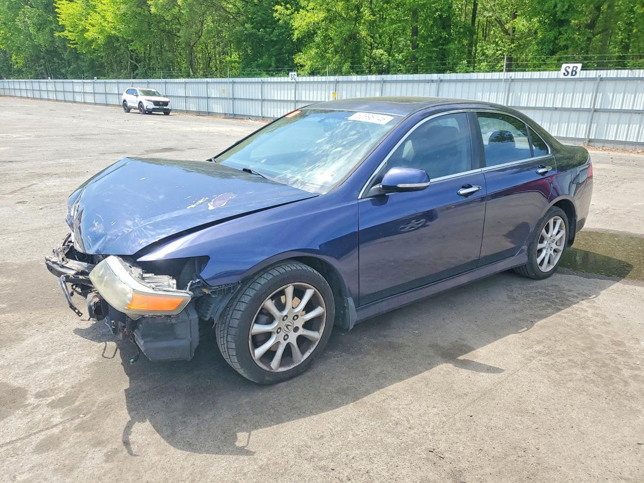 2006 Acura Tsx Blue vin: JH4CL96856C013774