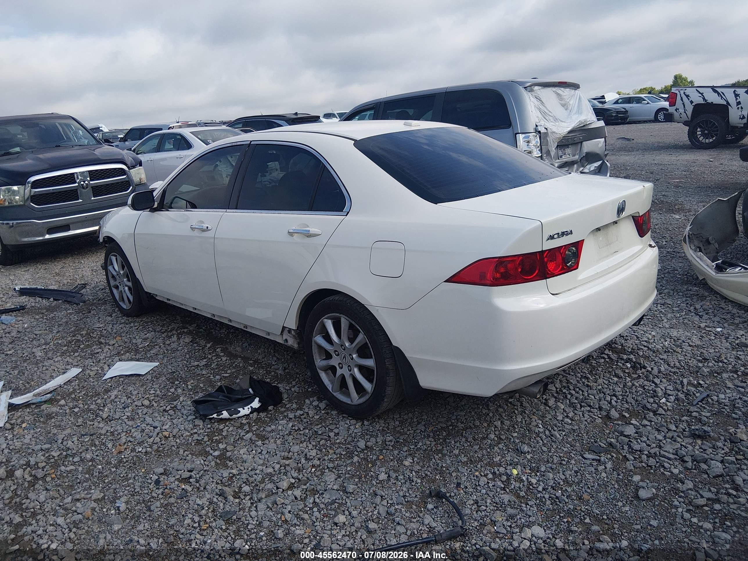2006 Acura Tsx   White vin: JH4CL96856C022071