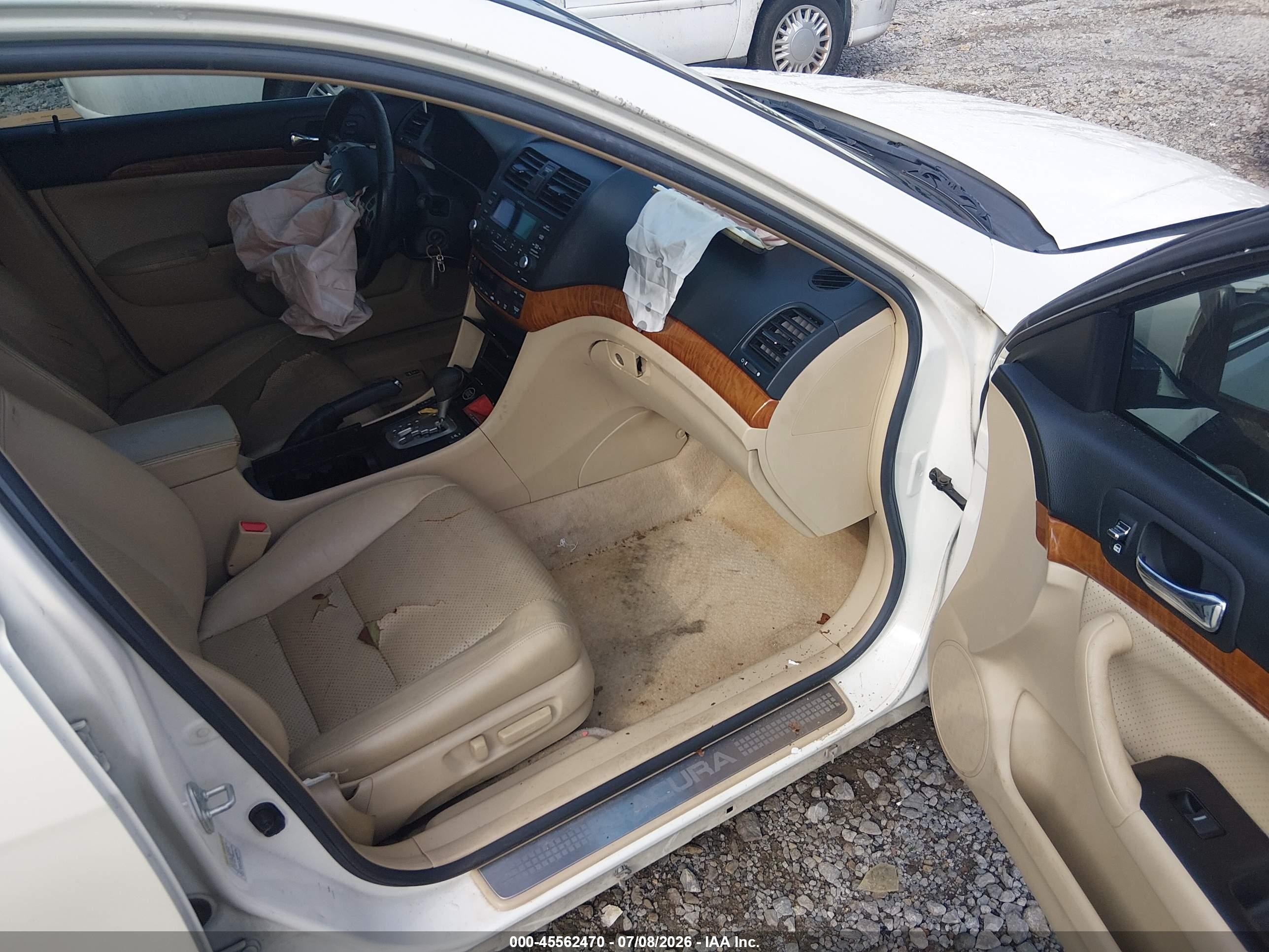2006 Acura Tsx   White vin: JH4CL96856C022071