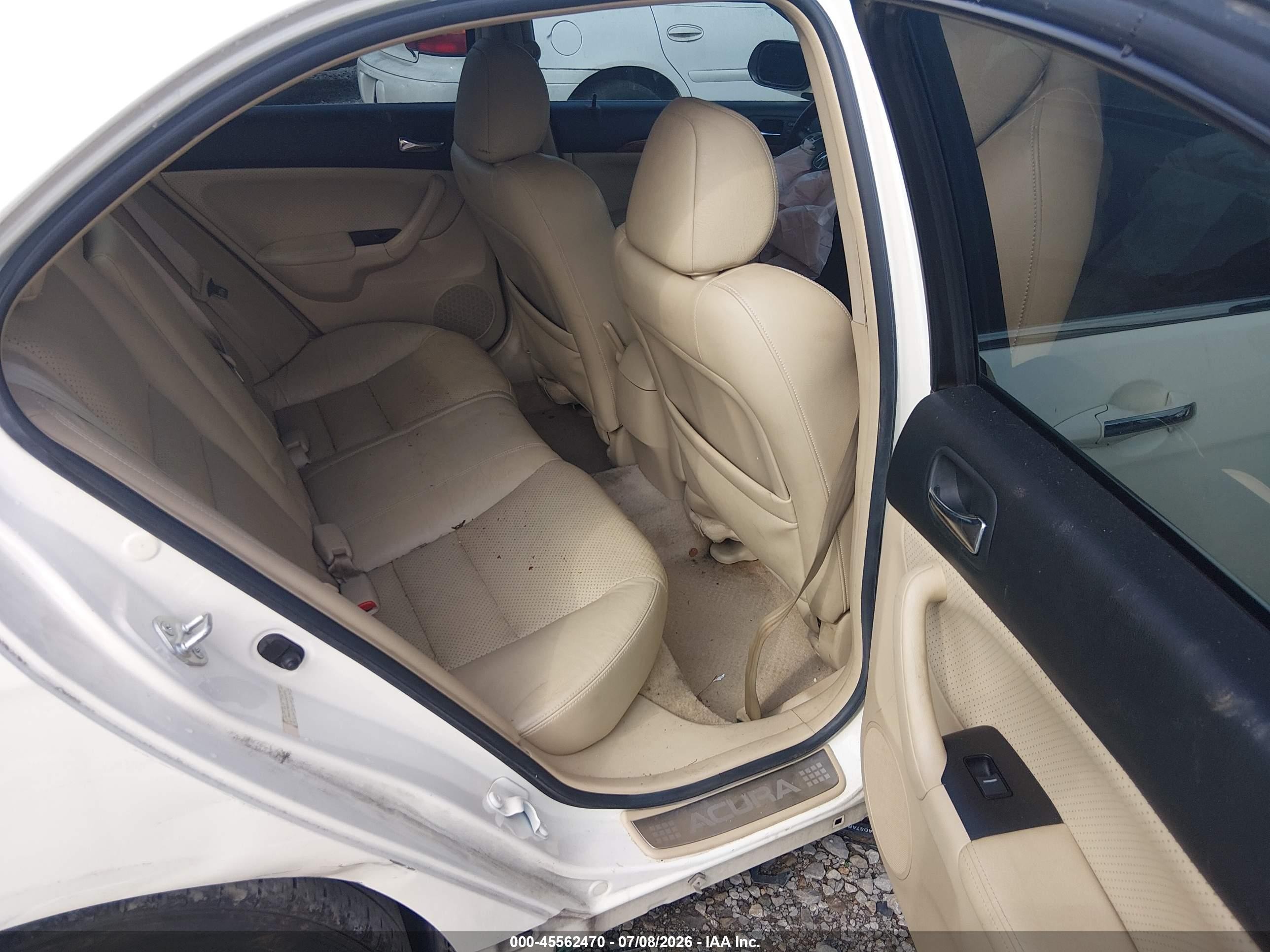 2006 Acura Tsx   White vin: JH4CL96856C022071
