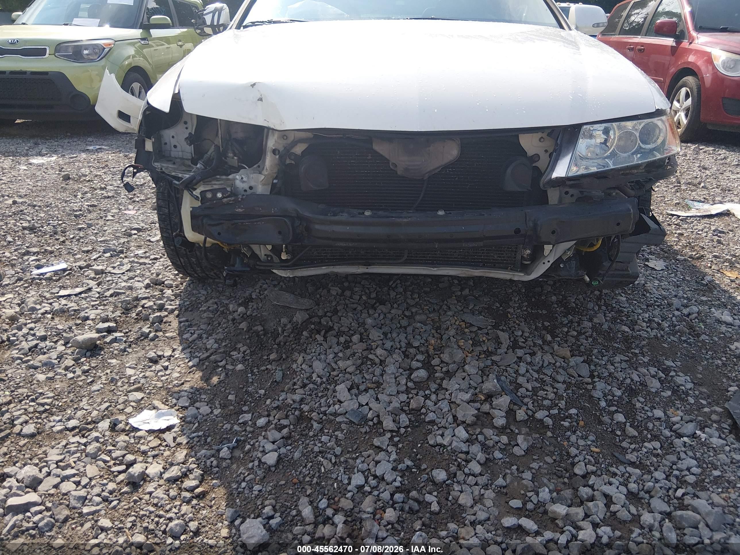 2006 Acura Tsx   White vin: JH4CL96856C022071