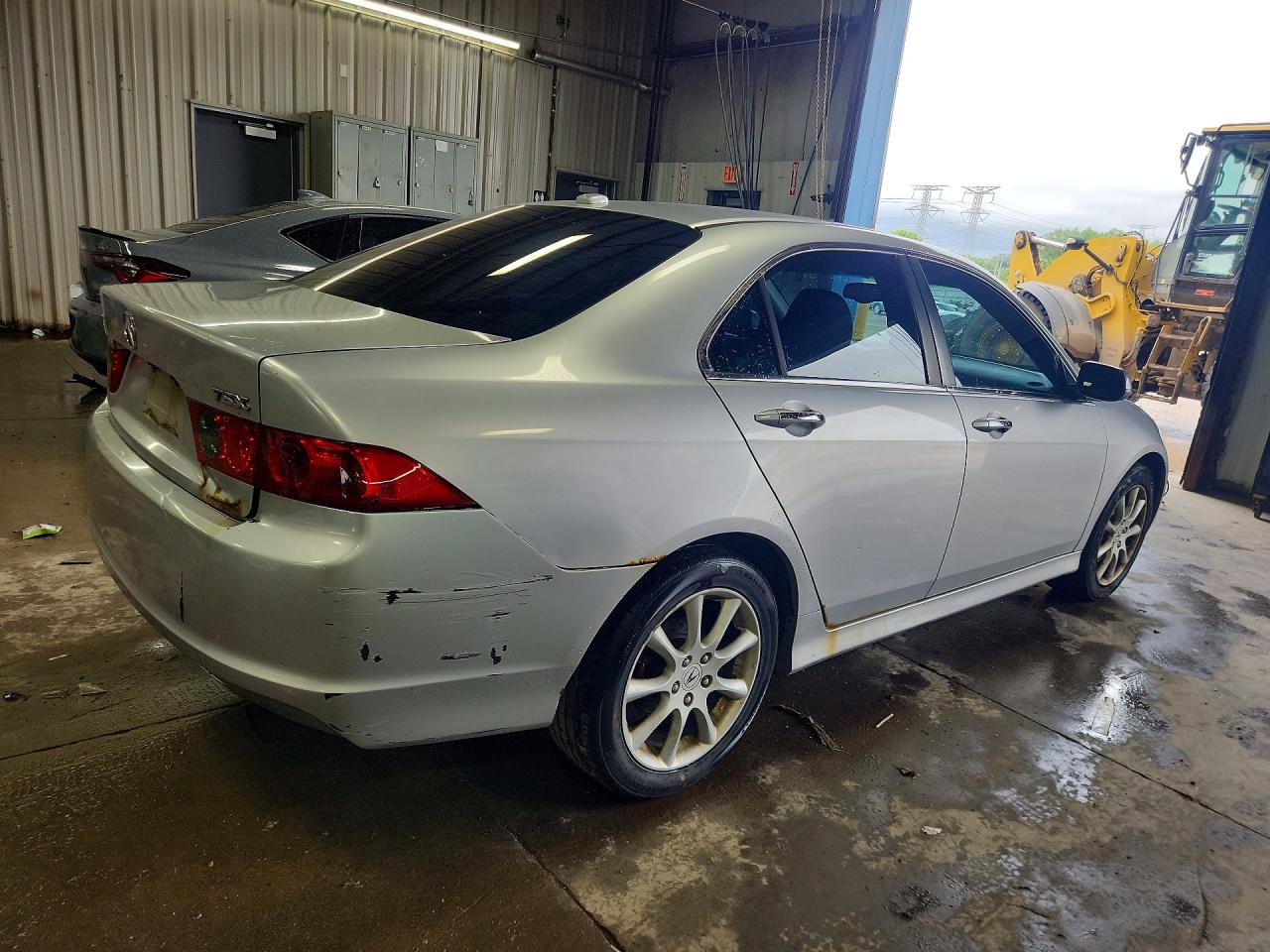 2006 Acura Tsx Silver vin: JH4CL96856C023365