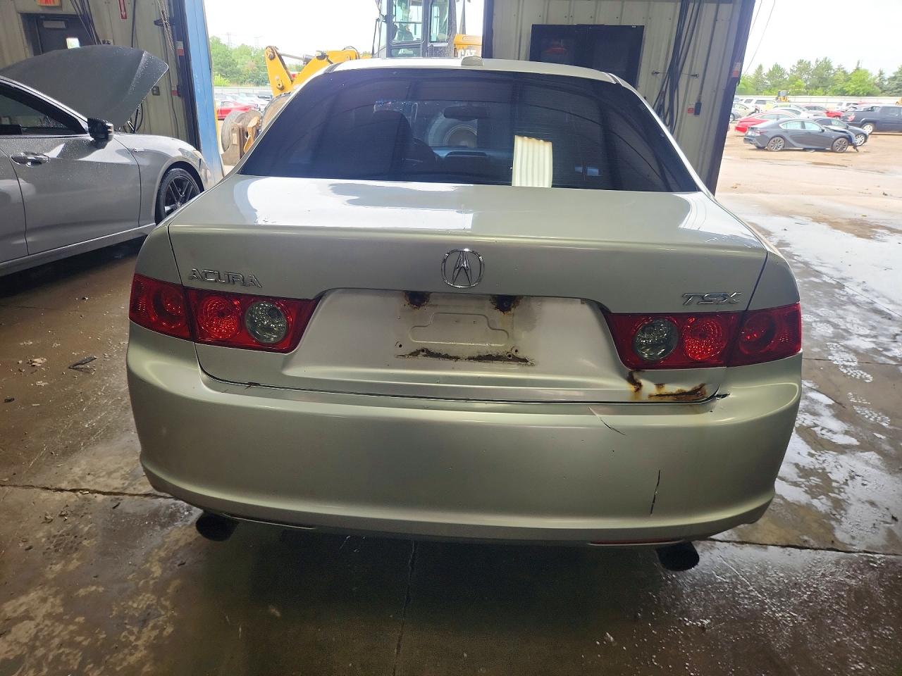 2006 Acura Tsx Silver vin: JH4CL96856C023365