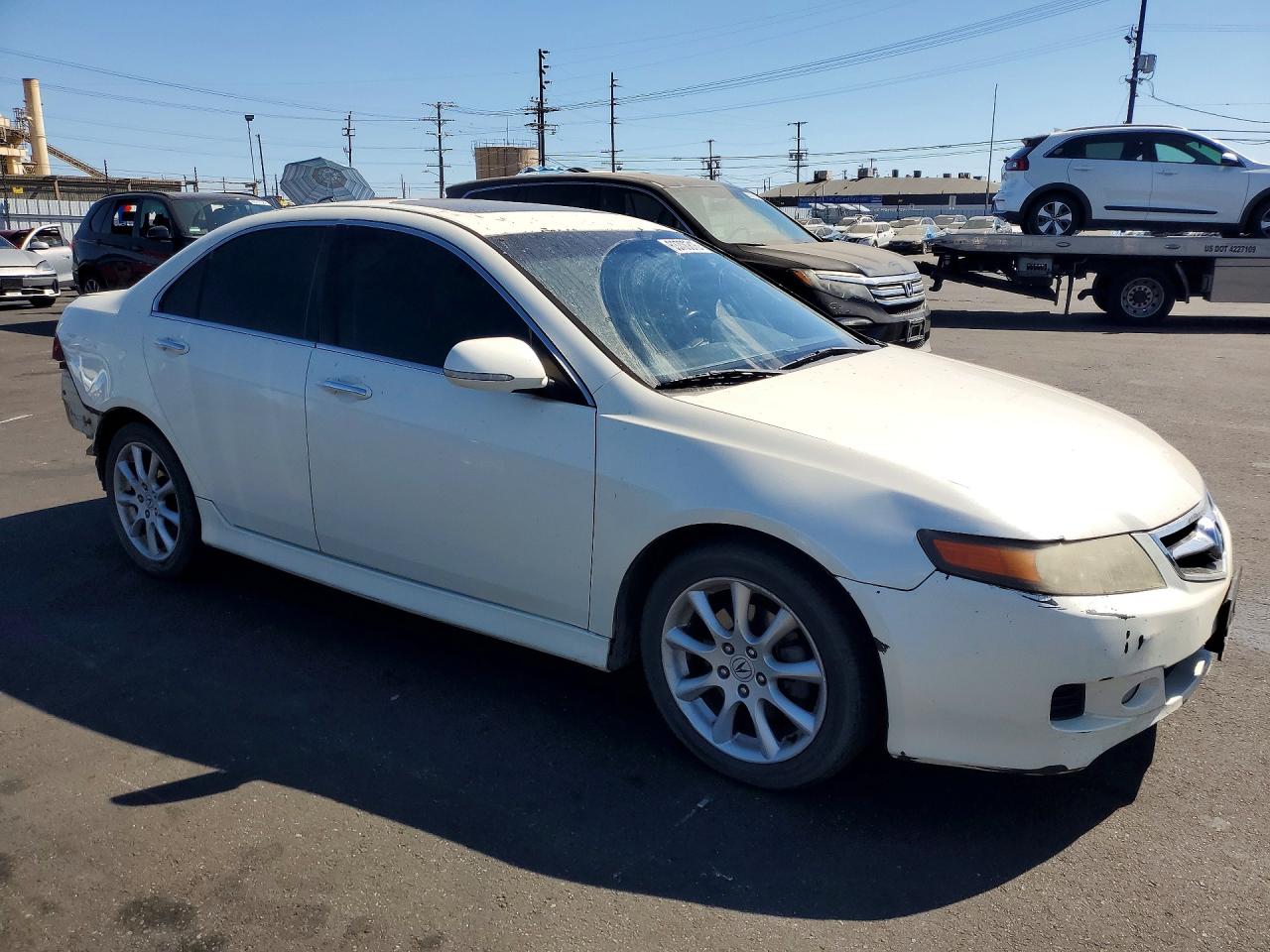 2006 Acura Tsx White vin: JH4CL96856C034124