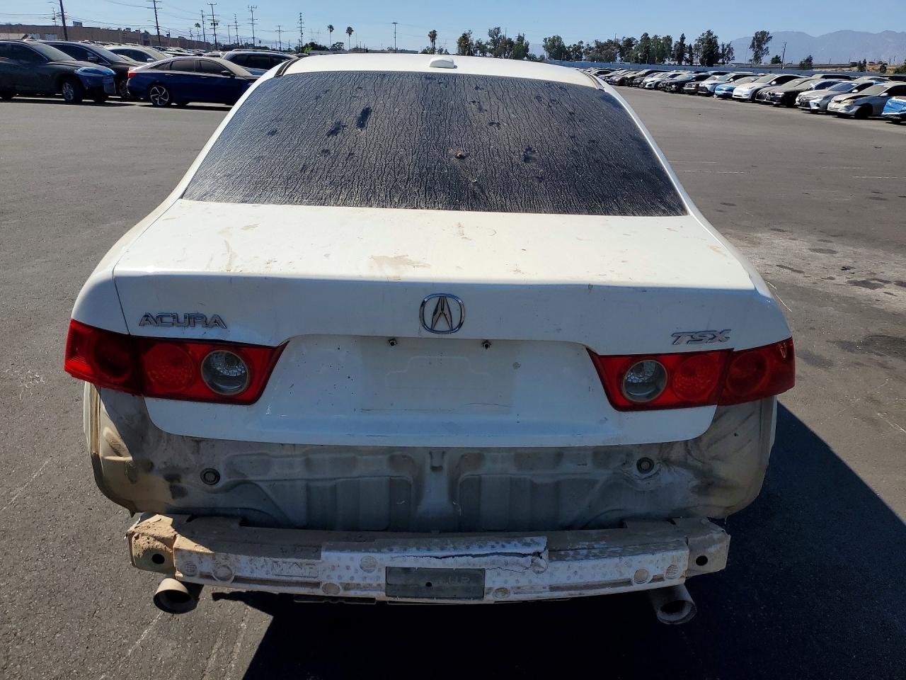 2006 Acura Tsx White vin: JH4CL96856C034124