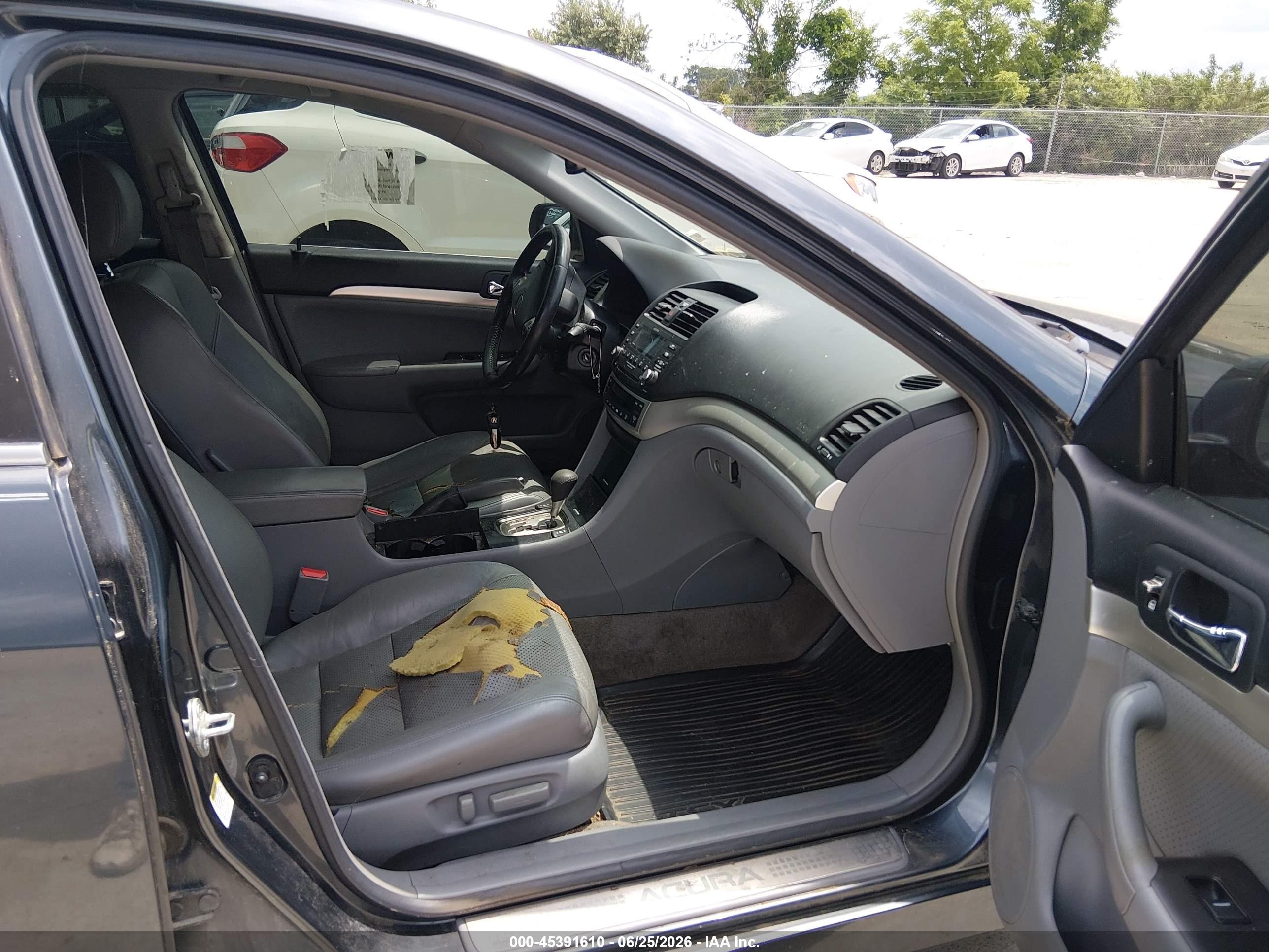 2007 Acura Tsx   Gray vin: JH4CL96857C002551