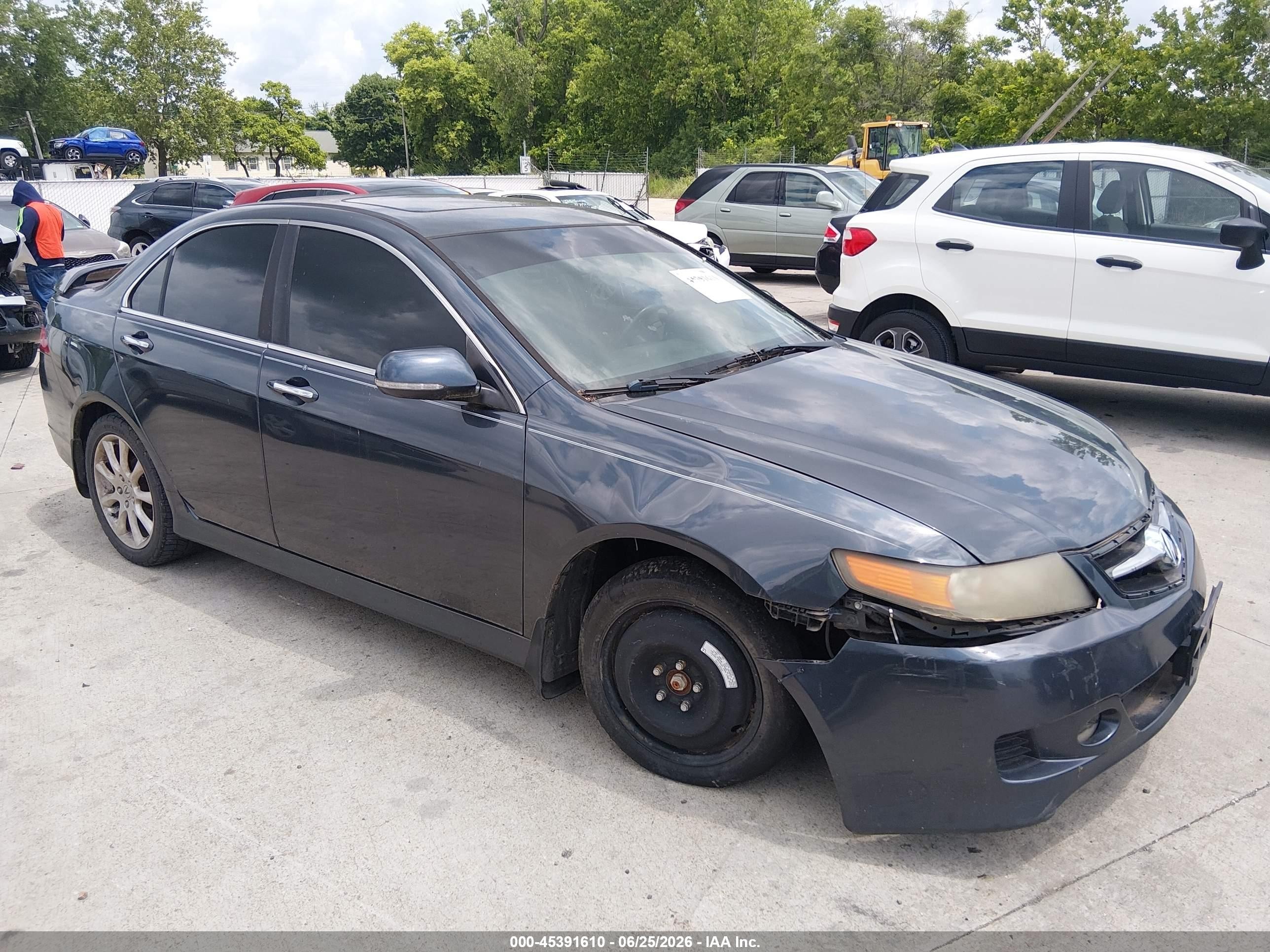 2007 Acura Tsx   Gray vin: JH4CL96857C002551