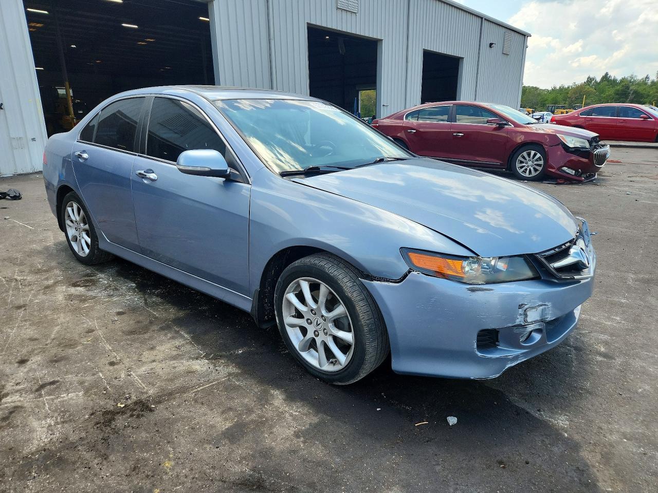 2007 Acura Tsx Синий vin: JH4CL96857C003957
