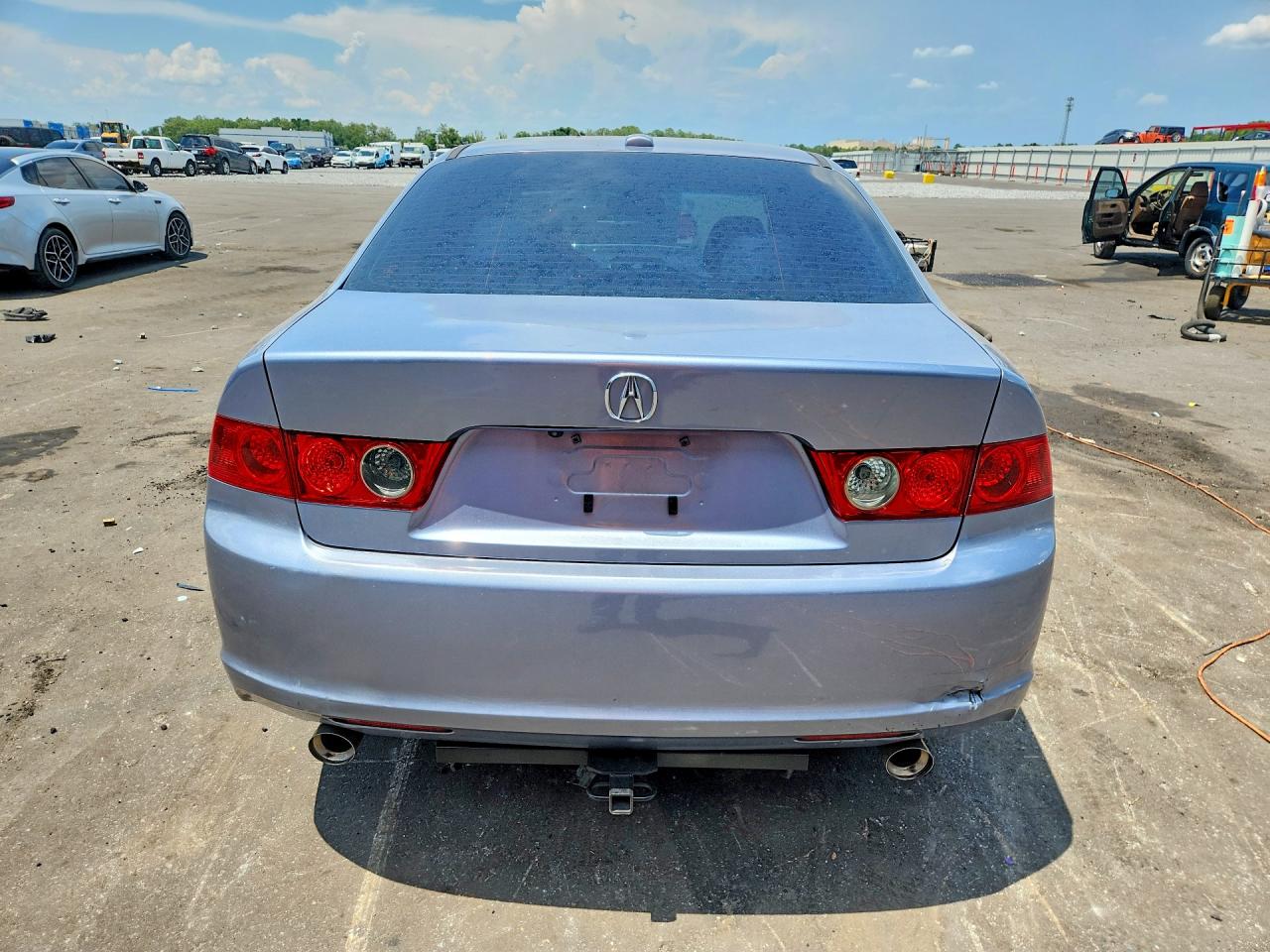 2007 Acura Tsx Синий vin: JH4CL96857C003957