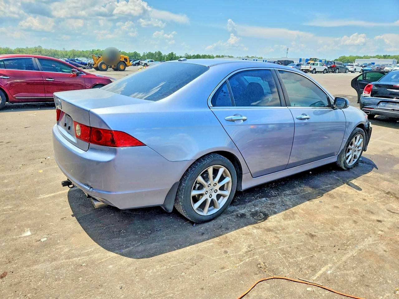2007 Acura Tsx Синий vin: JH4CL96857C003957