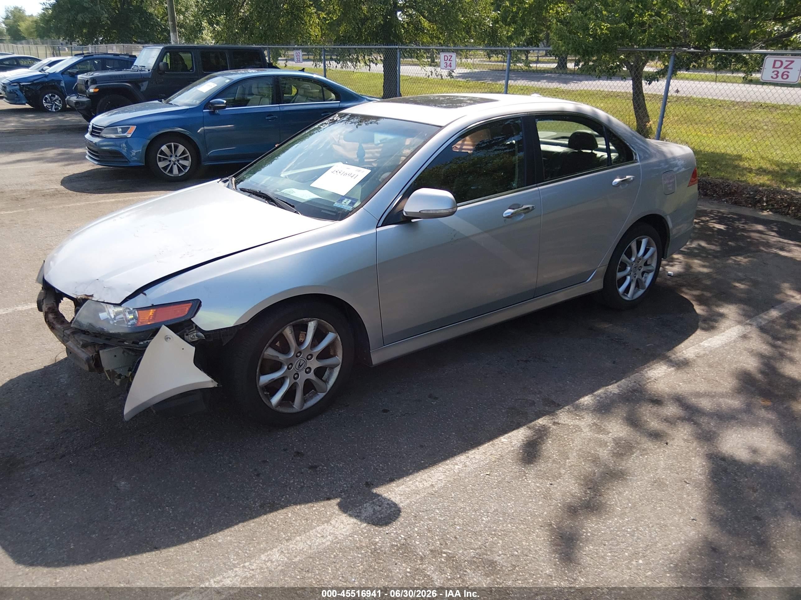 2007 Acura Tsx Gray vin: JH4CL96857C005904