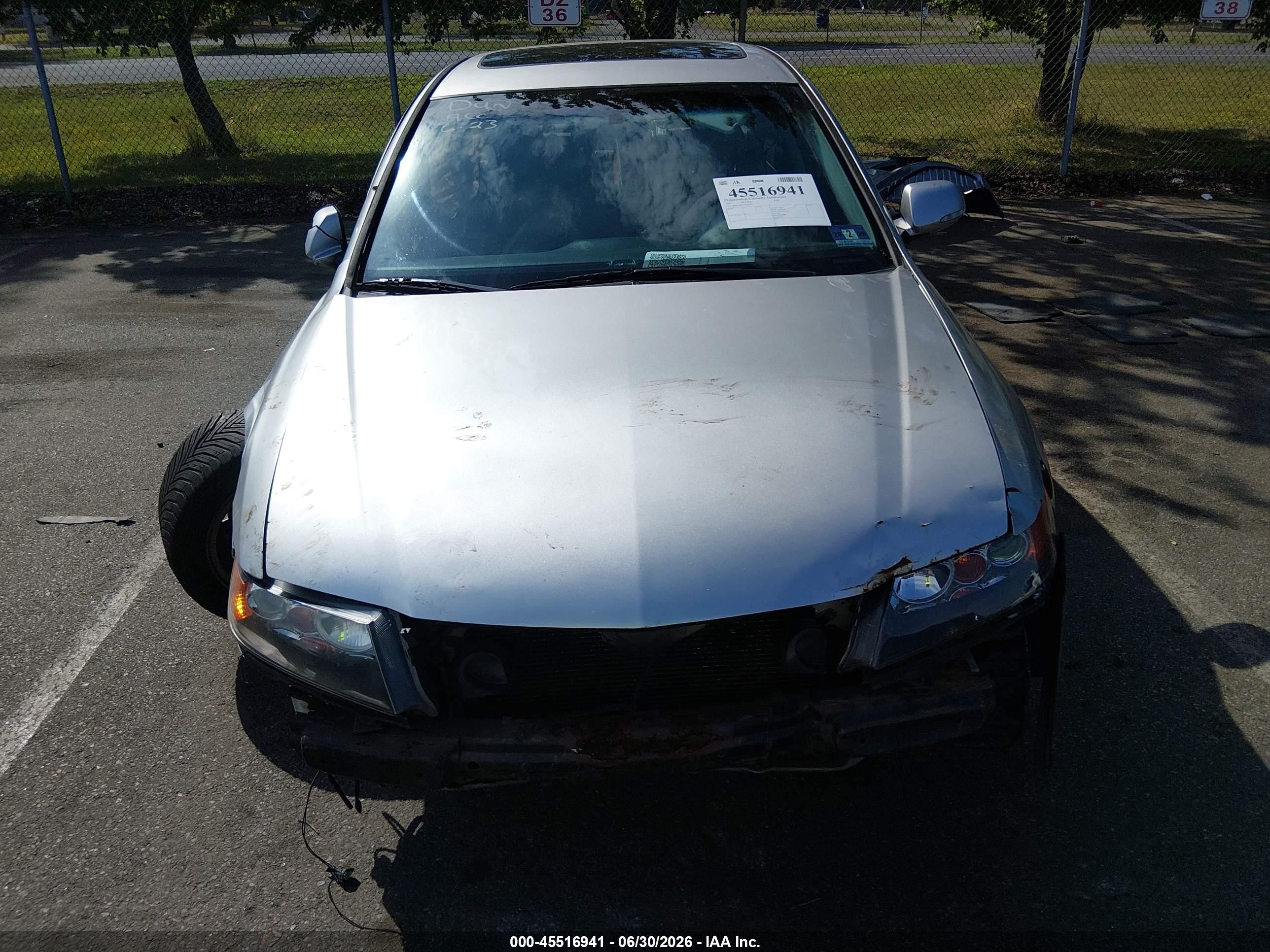 2007 Acura Tsx Gray vin: JH4CL96857C005904