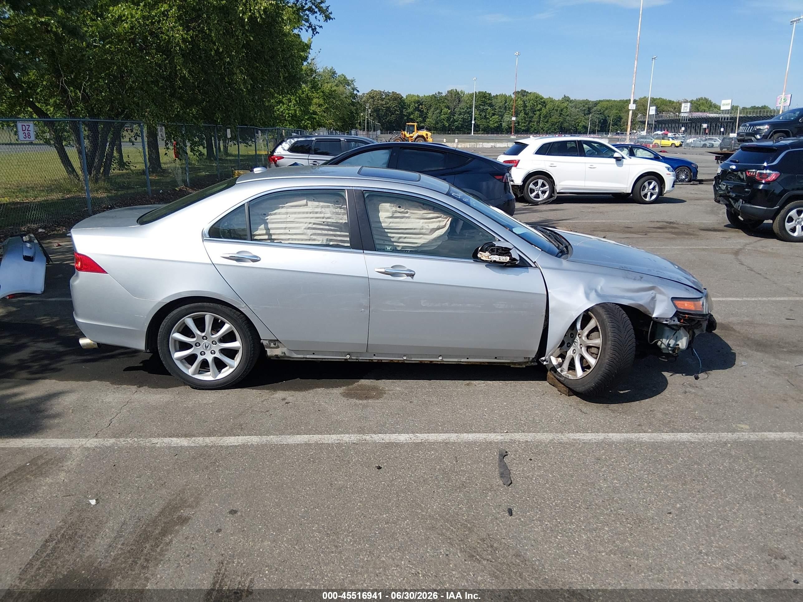 2007 Acura Tsx Gray vin: JH4CL96857C005904