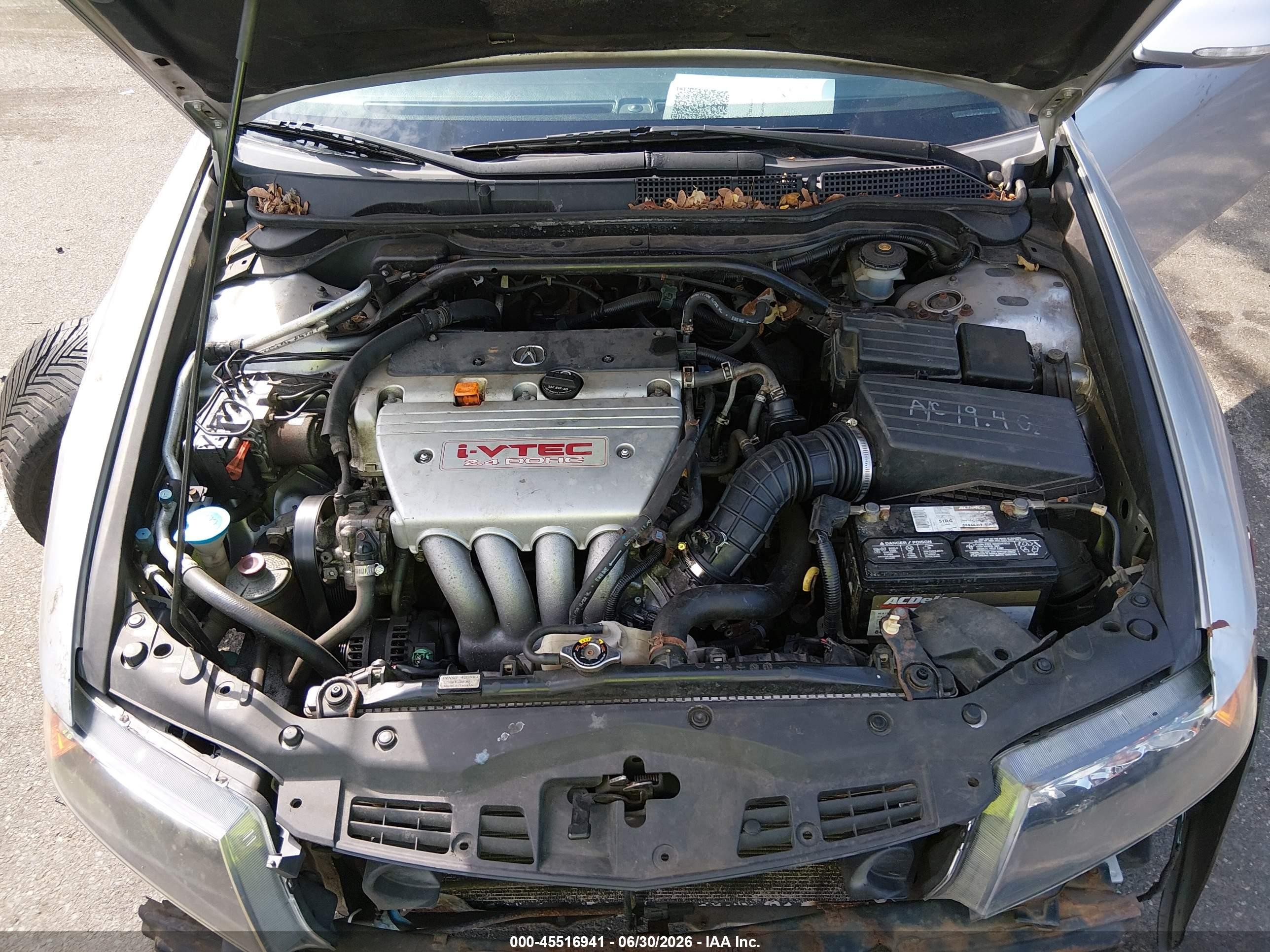 2007 Acura Tsx Gray vin: JH4CL96857C005904