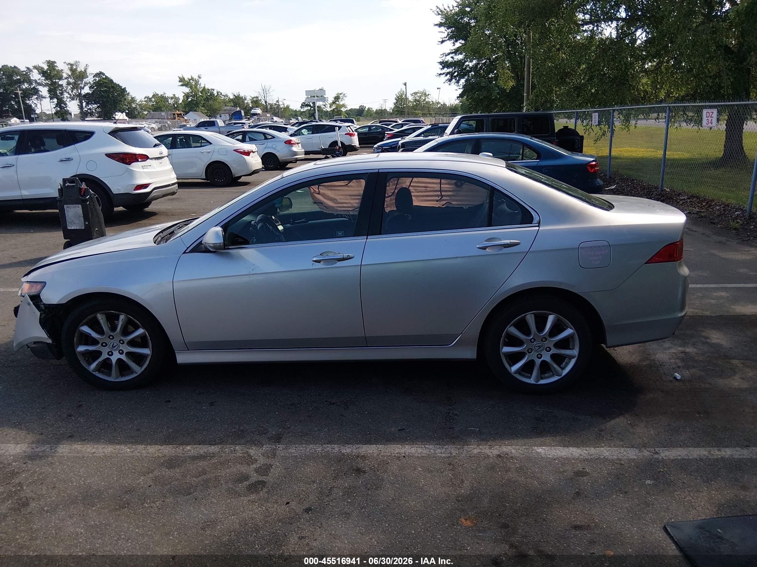 2007 Acura Tsx Gray vin: JH4CL96857C005904