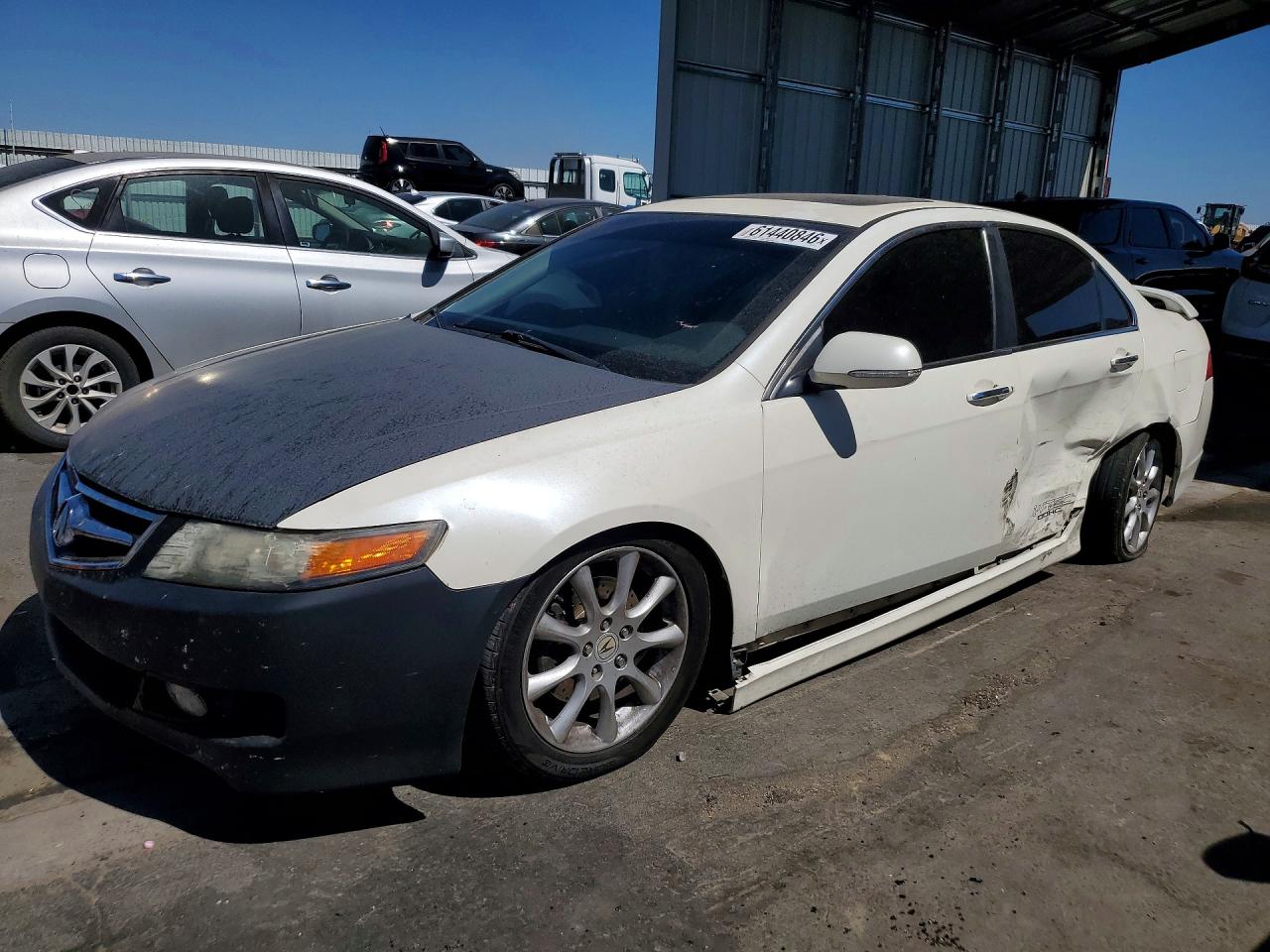 2007 Acura Tsx White vin: JH4CL96857C012769