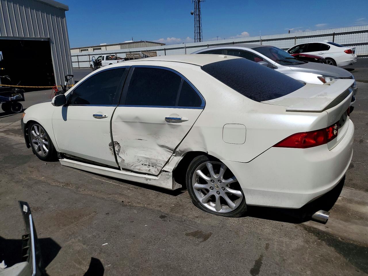 2007 Acura Tsx White vin: JH4CL96857C012769