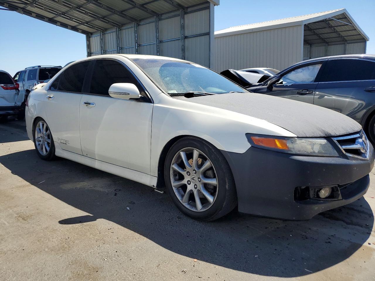 2007 Acura Tsx White vin: JH4CL96857C012769