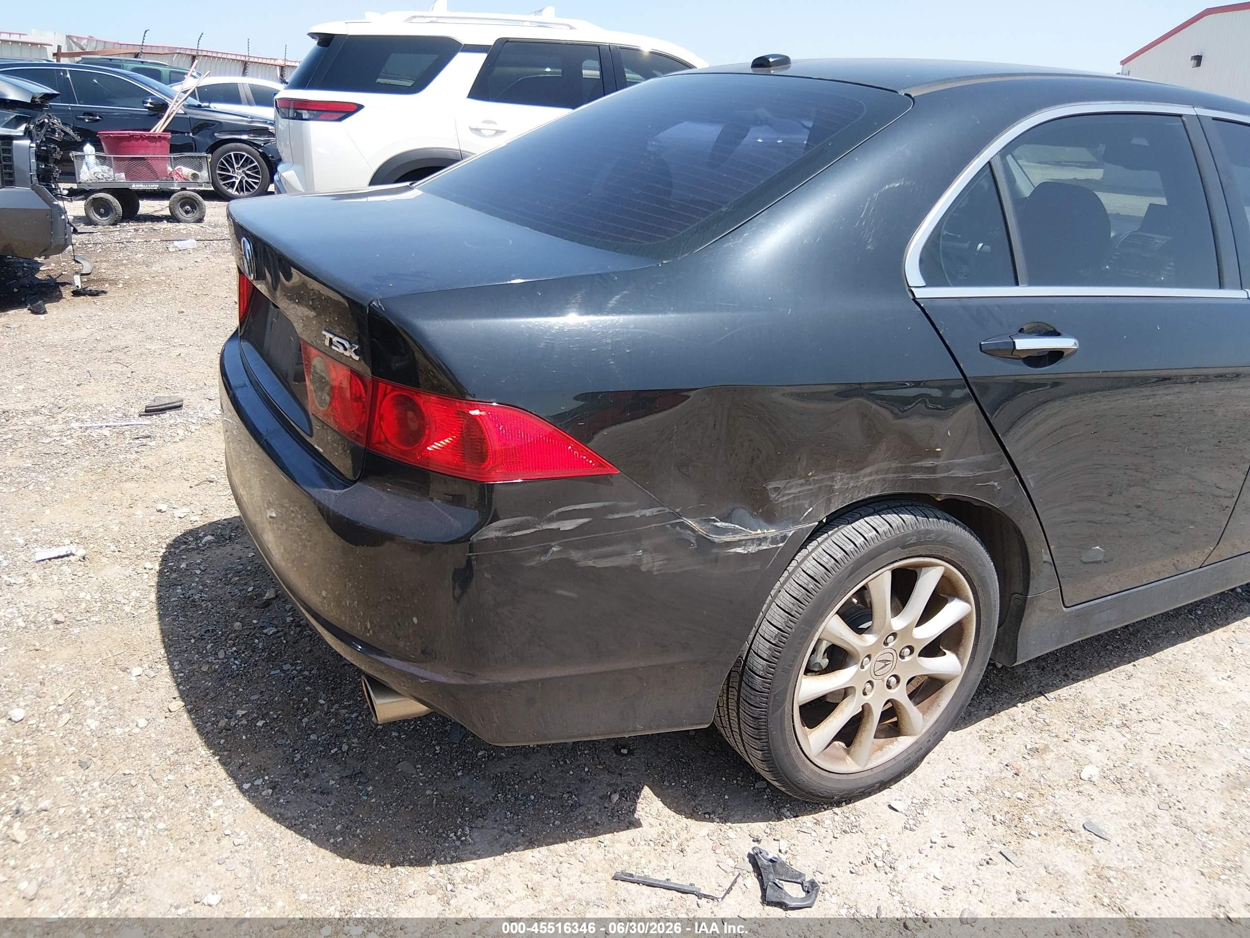 2008 Acura Tsx   Black vin: JH4CL96858C017763